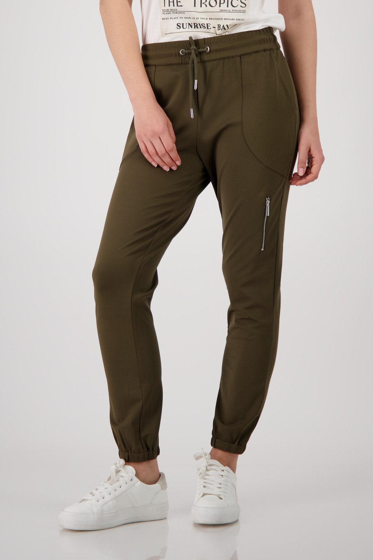 Monari Damen Hosen Olive