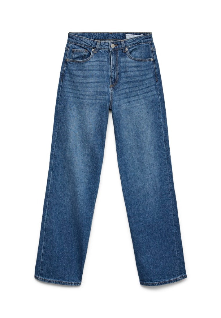 Vero Moda Damen Jeans Medium Blue Den