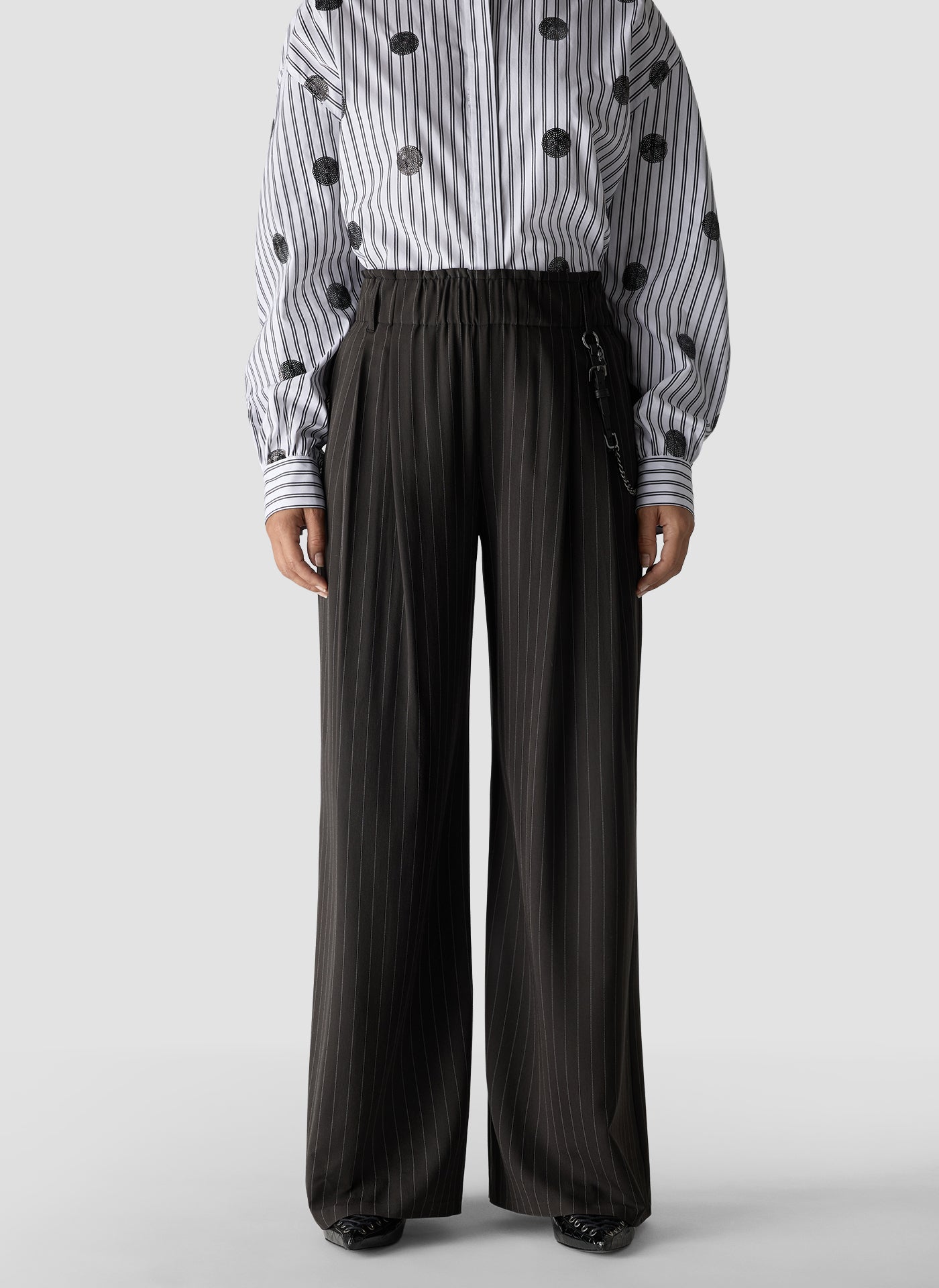 Le Comte Damen Hosen Schwarz