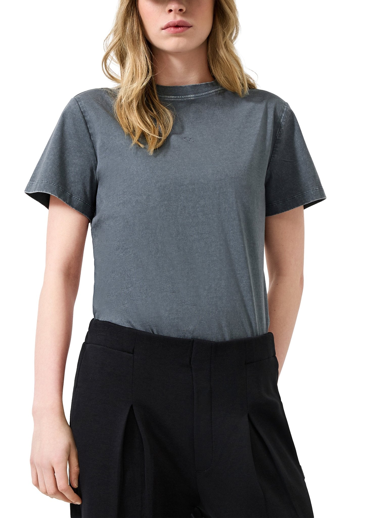 QS by S.Oliver Damen T-Shirts Grey/Black