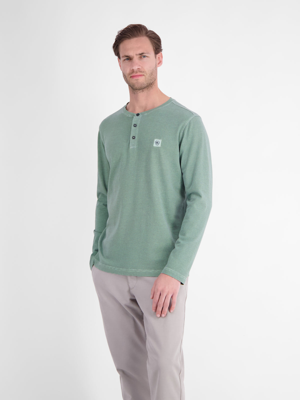 Lerros Herren T-Shirts kurz Misty Blue