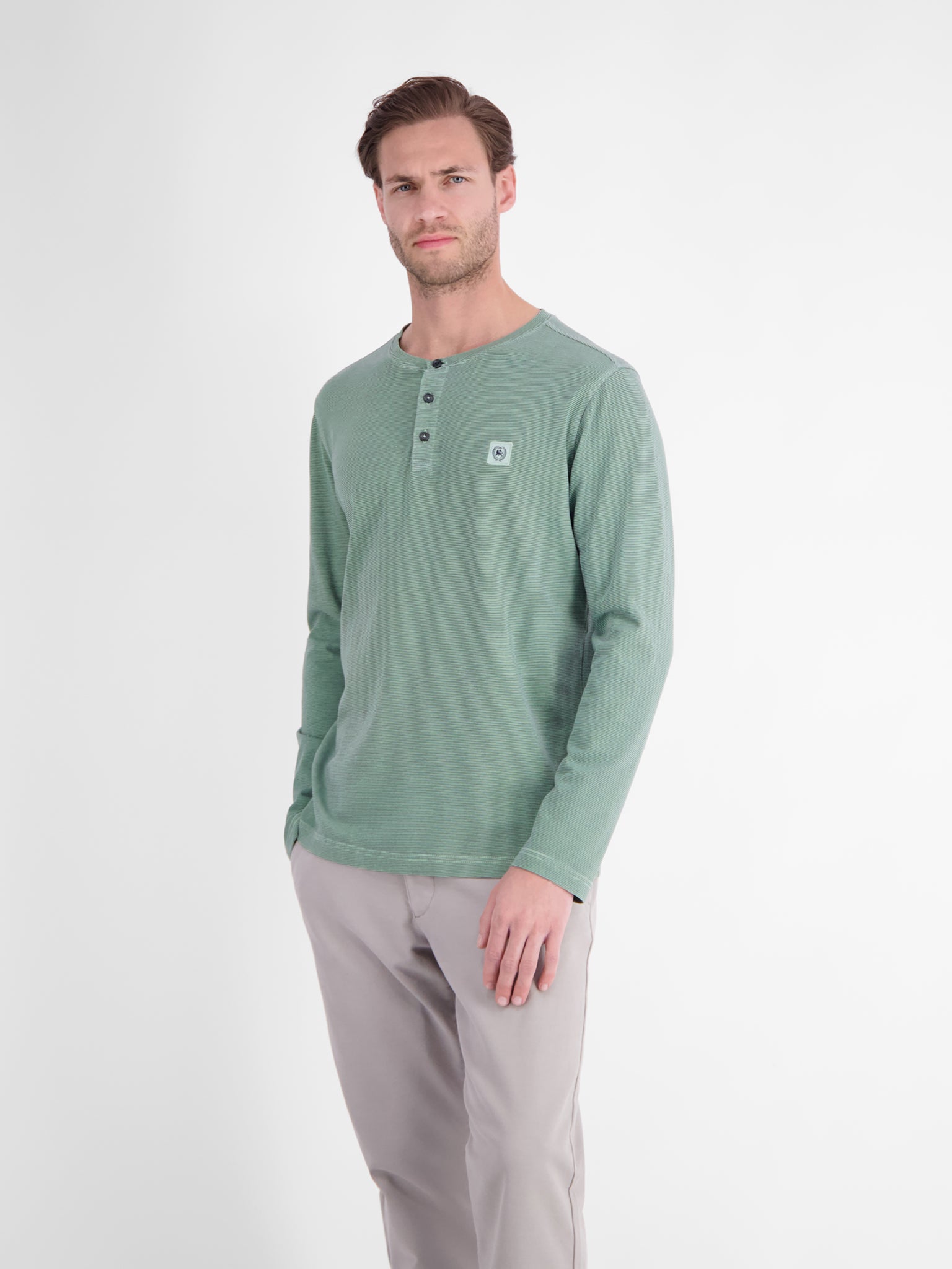 Lerros Herren T-Shirts kurz Misty Blue