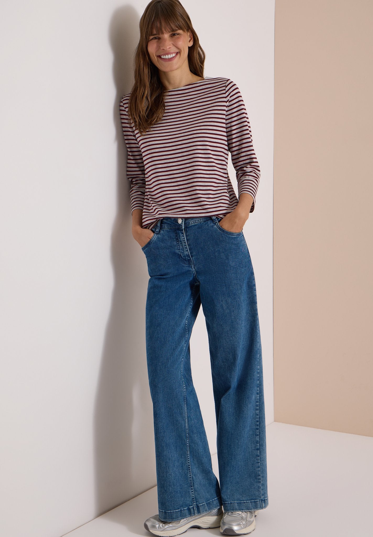 Cecil Damen T-Shirts Light Gre
