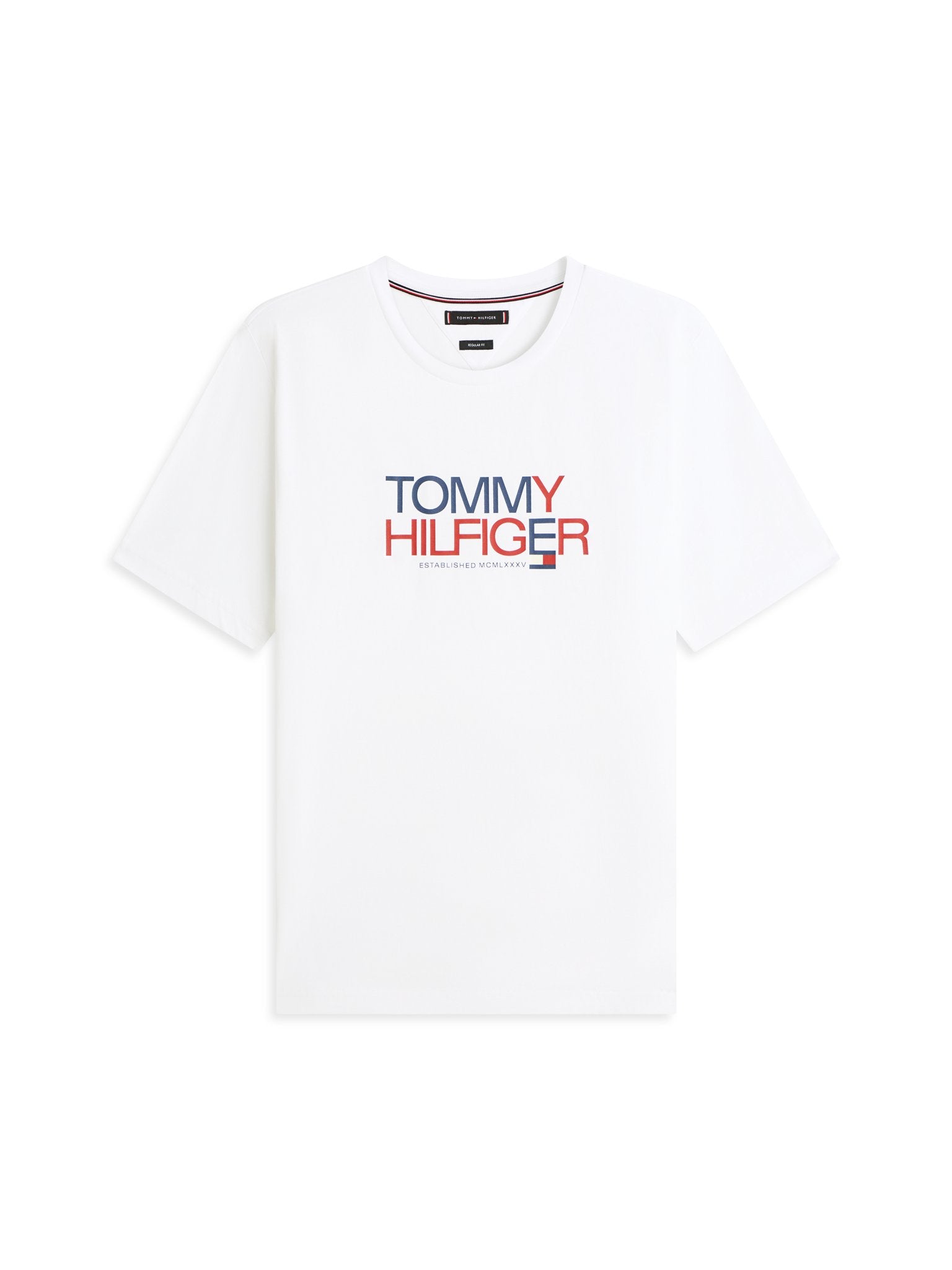 Tommy Hilfiger Herren T-Shirts kurz Ybr White