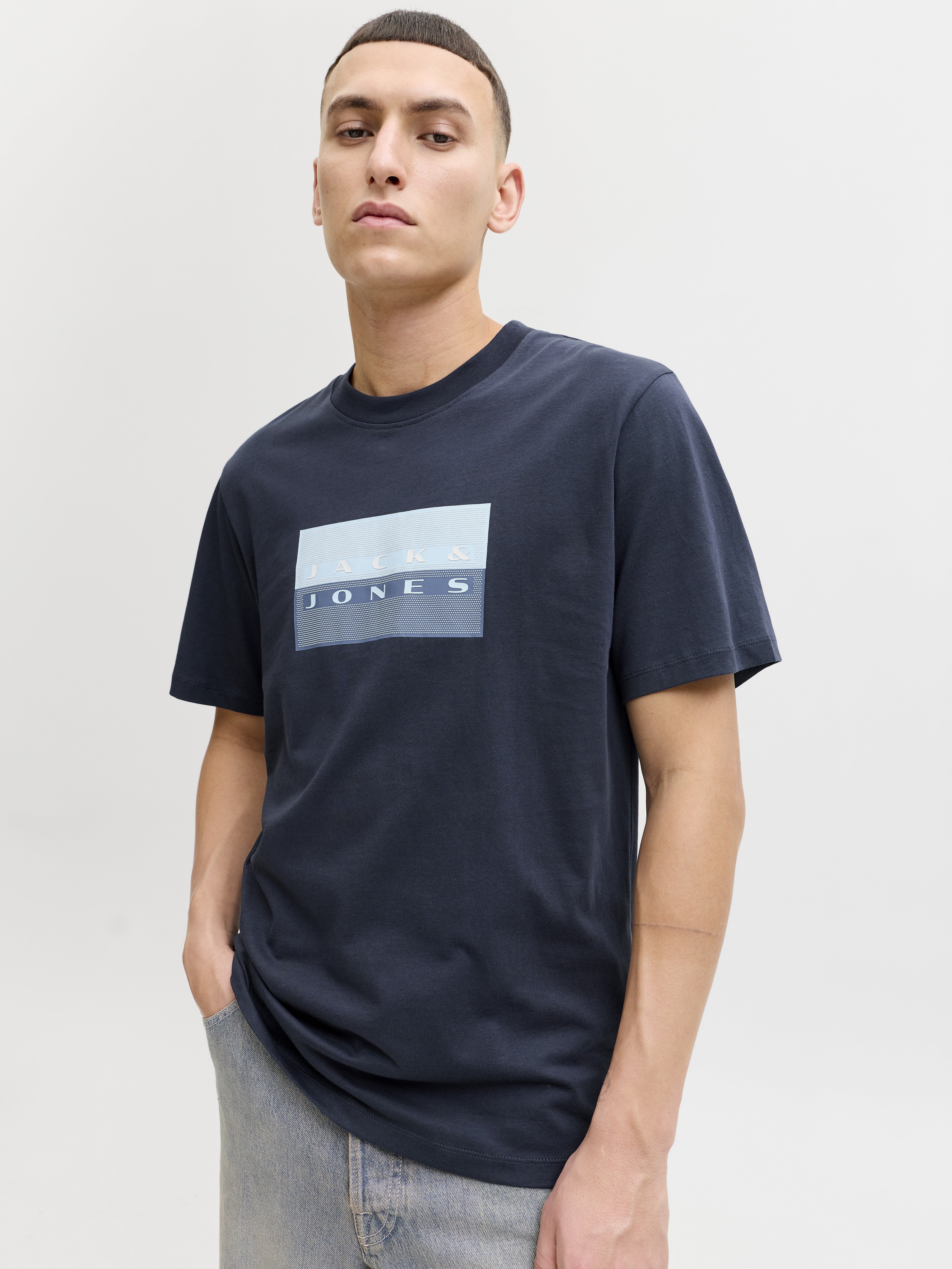 Jack & Jones Herren T-Shirts kurz Outer Space