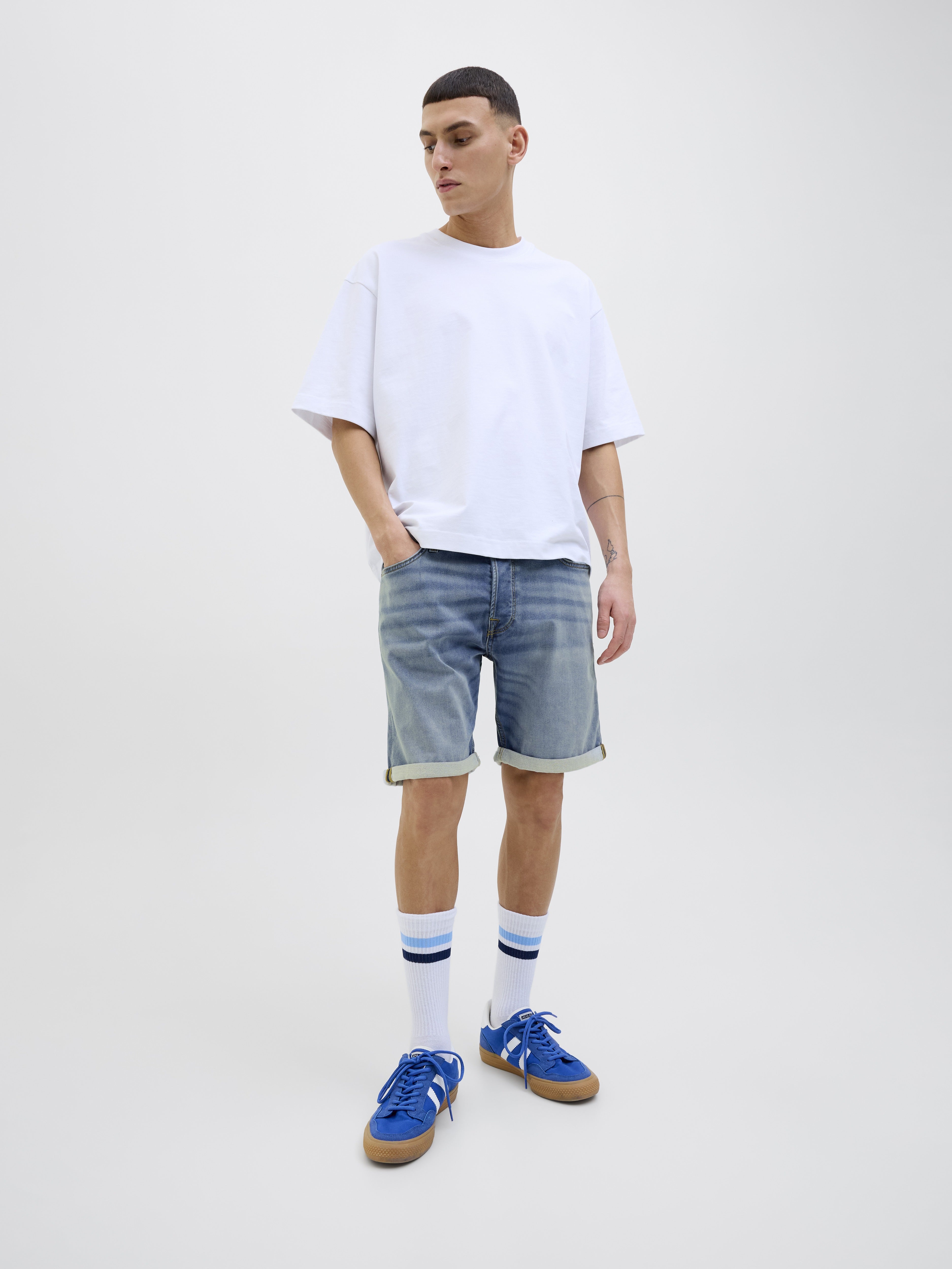 Jack & Jones Herren Shorts Blue Denim