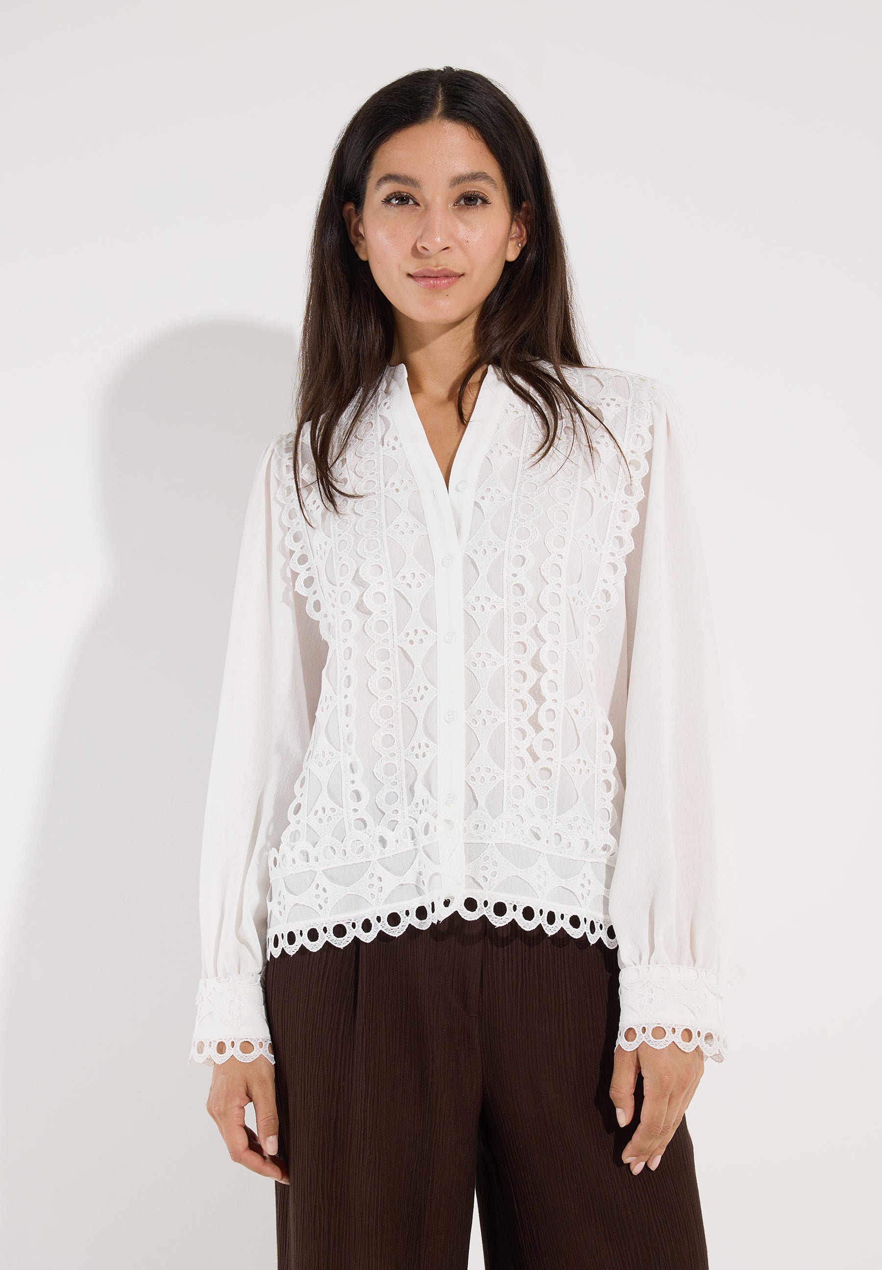 More & More Damen Blusen  Off White