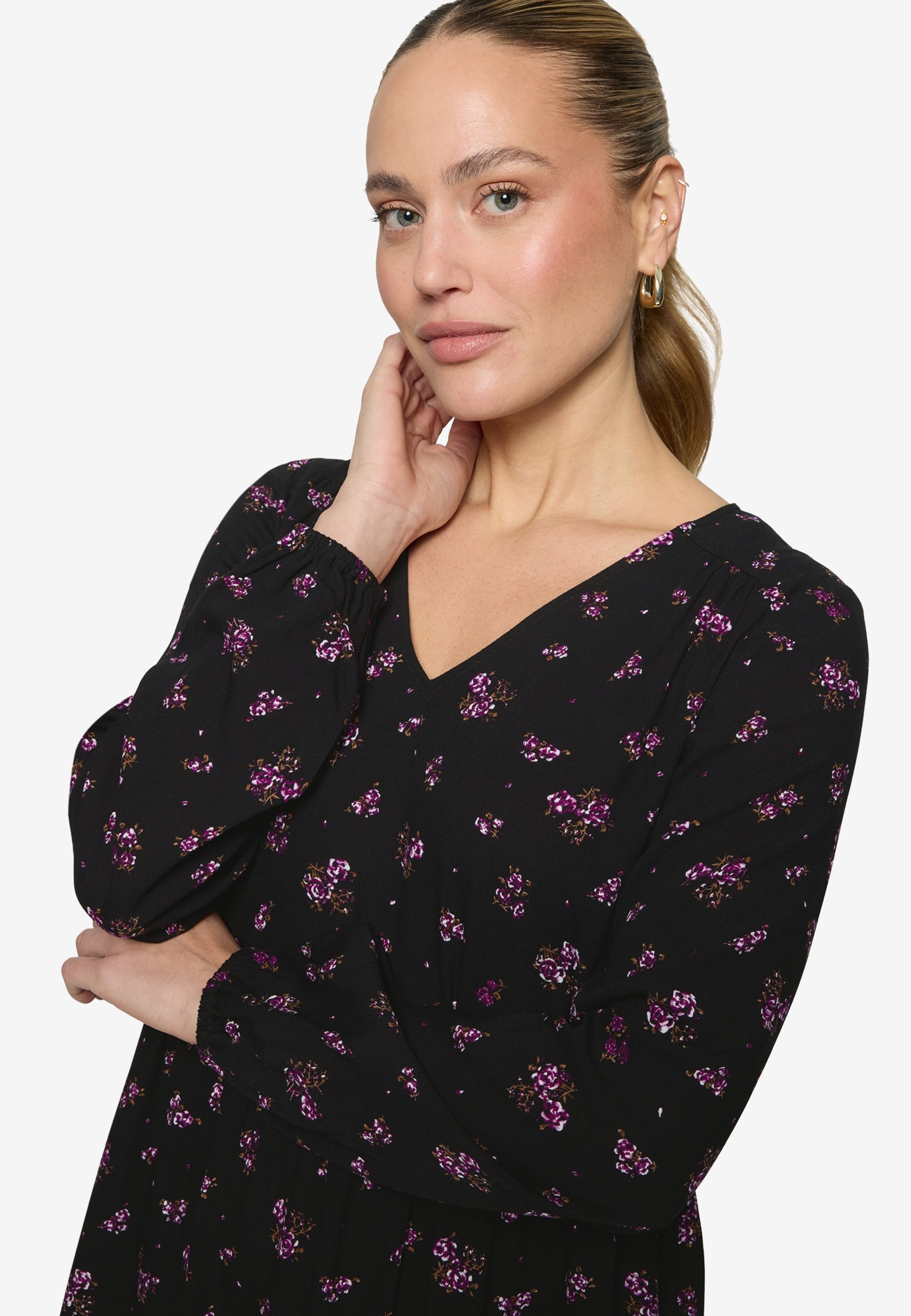 Zero Damen Kleider Black/Pink