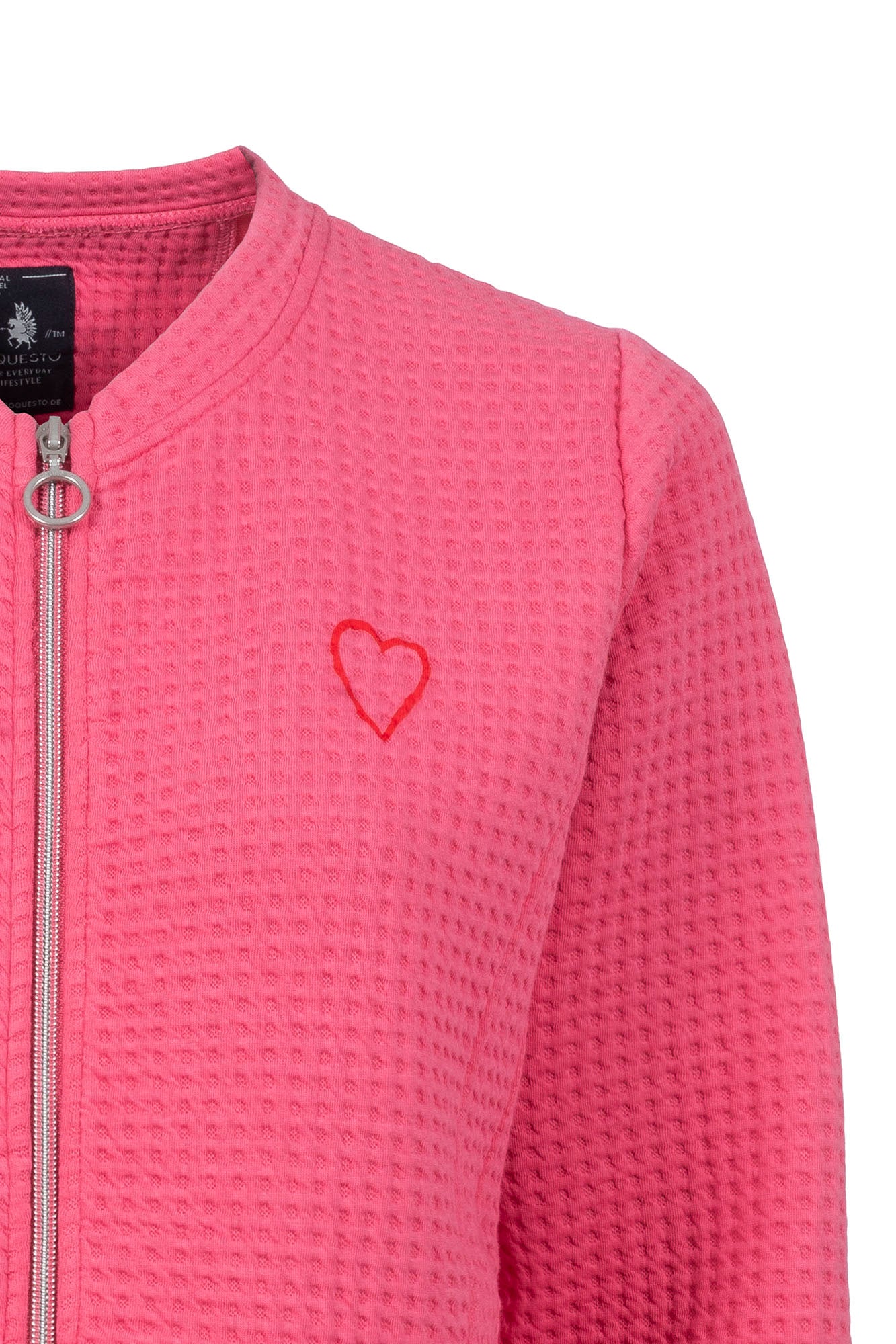 Soquesto Damen Sweatjacken Dunkelrosa