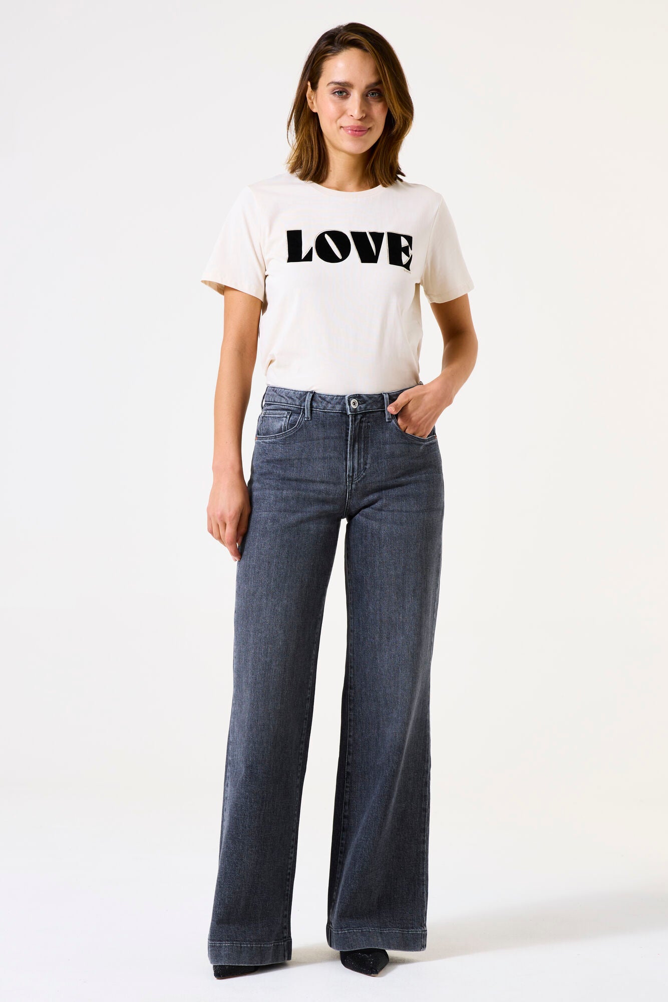 Garcia Damen Jeans Dark Used