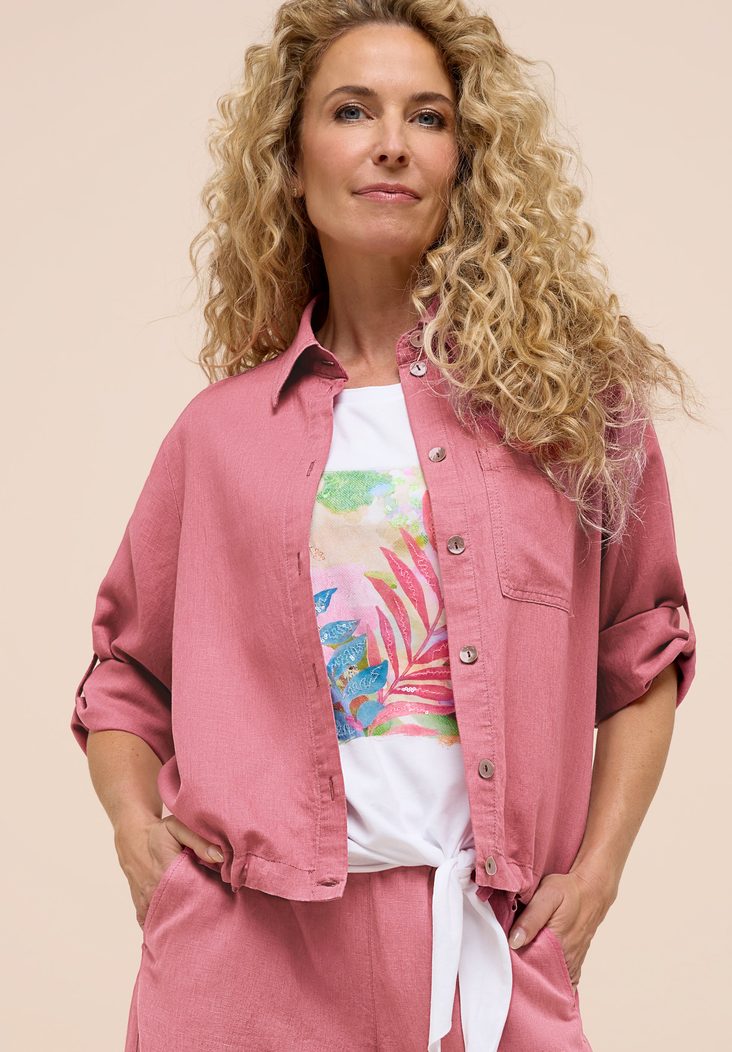 Bianca Damen Blusen Raspberry