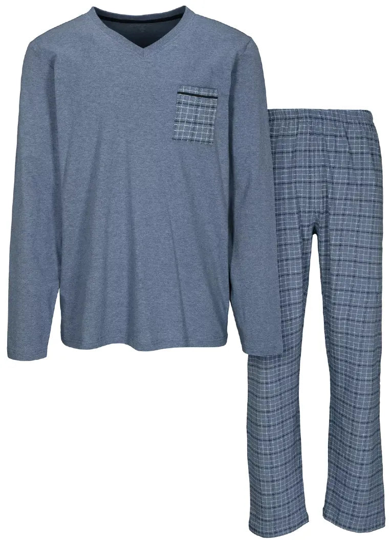 Katag Herren Blue Mel. Check