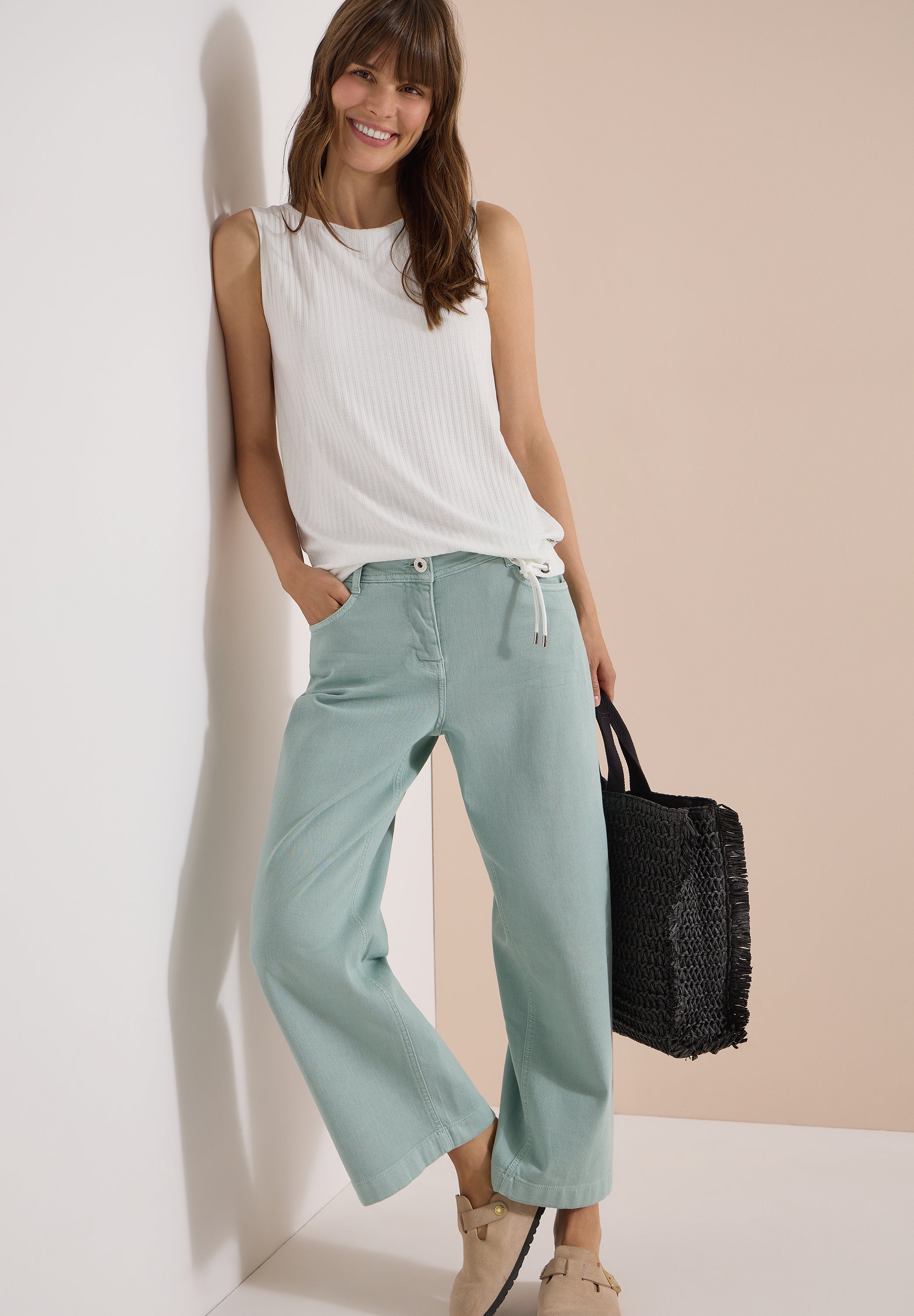 Cecil Damen T-Shirts  Vanilla W