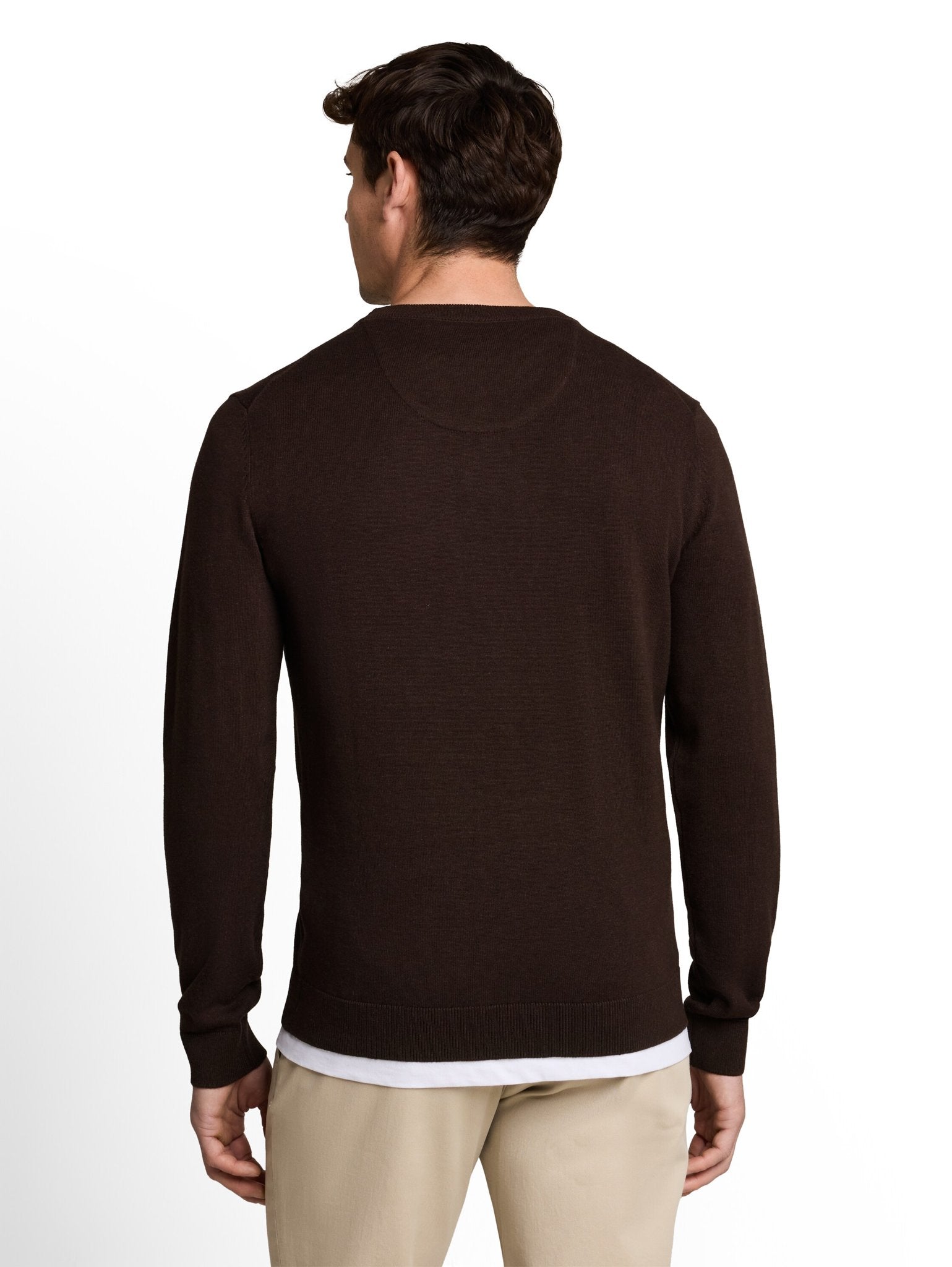 Tom Tailor Herren Pullover Dark Chocolate