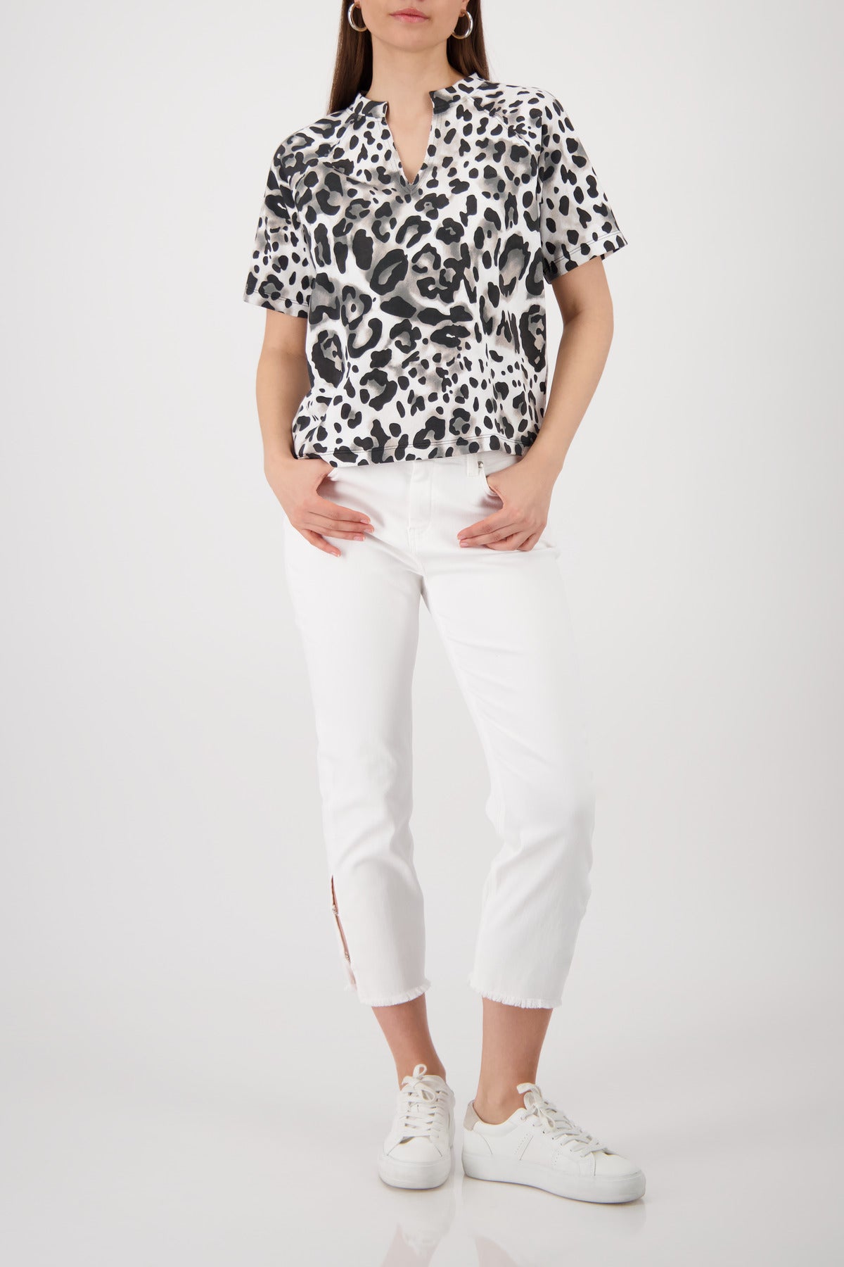 Monari Damen T-Shirts Coffee Gemu