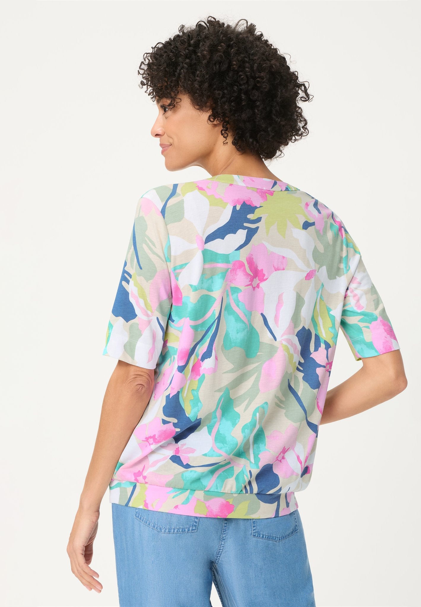 Olsen Damen T-Shirts  Pool Blue