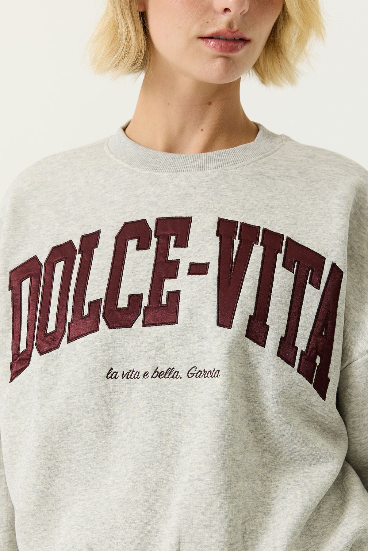 Garcia Damen Sweatshirts Cream Melee