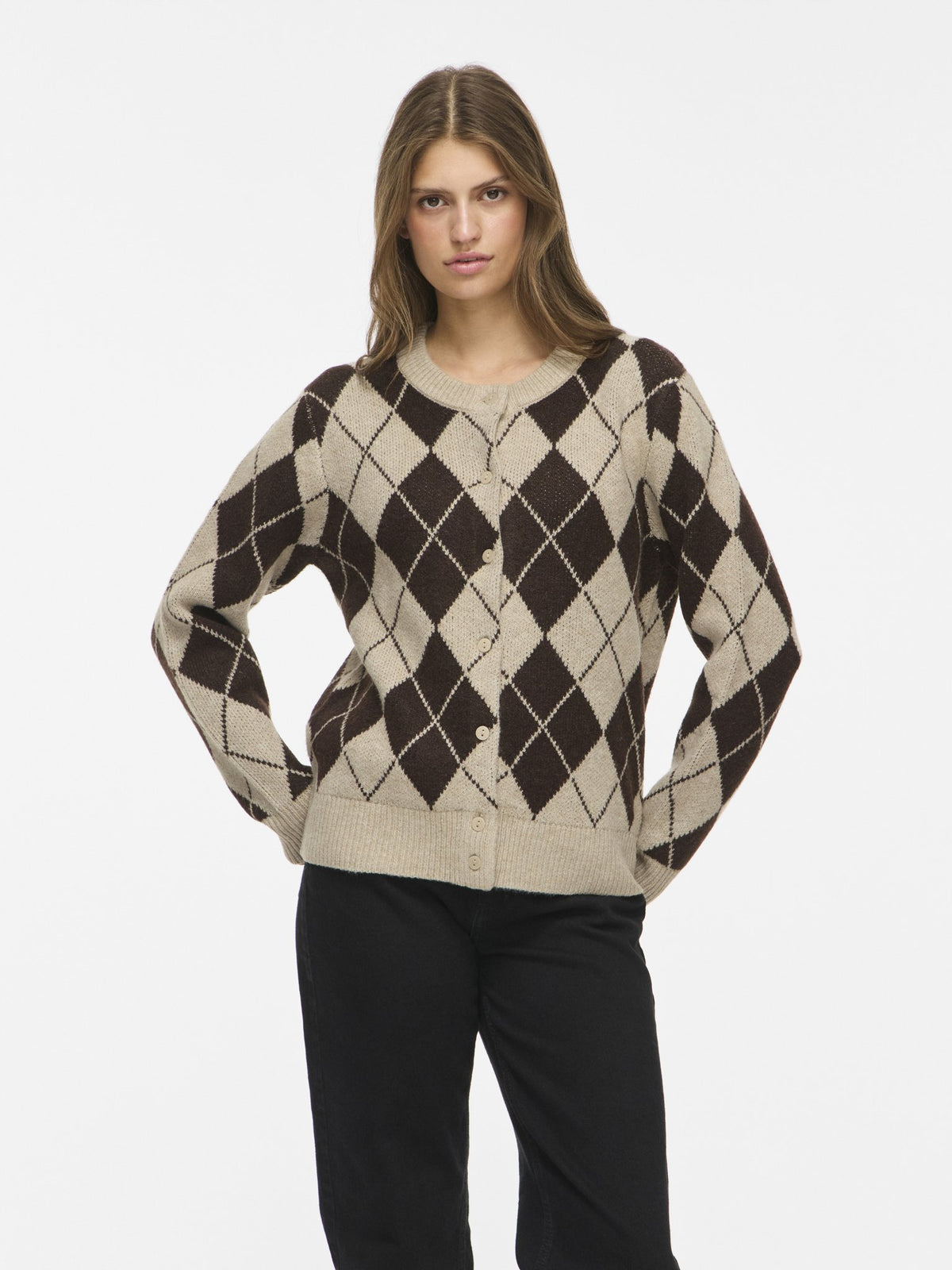 Vila Damen Strickjacken Feather Gray/Co