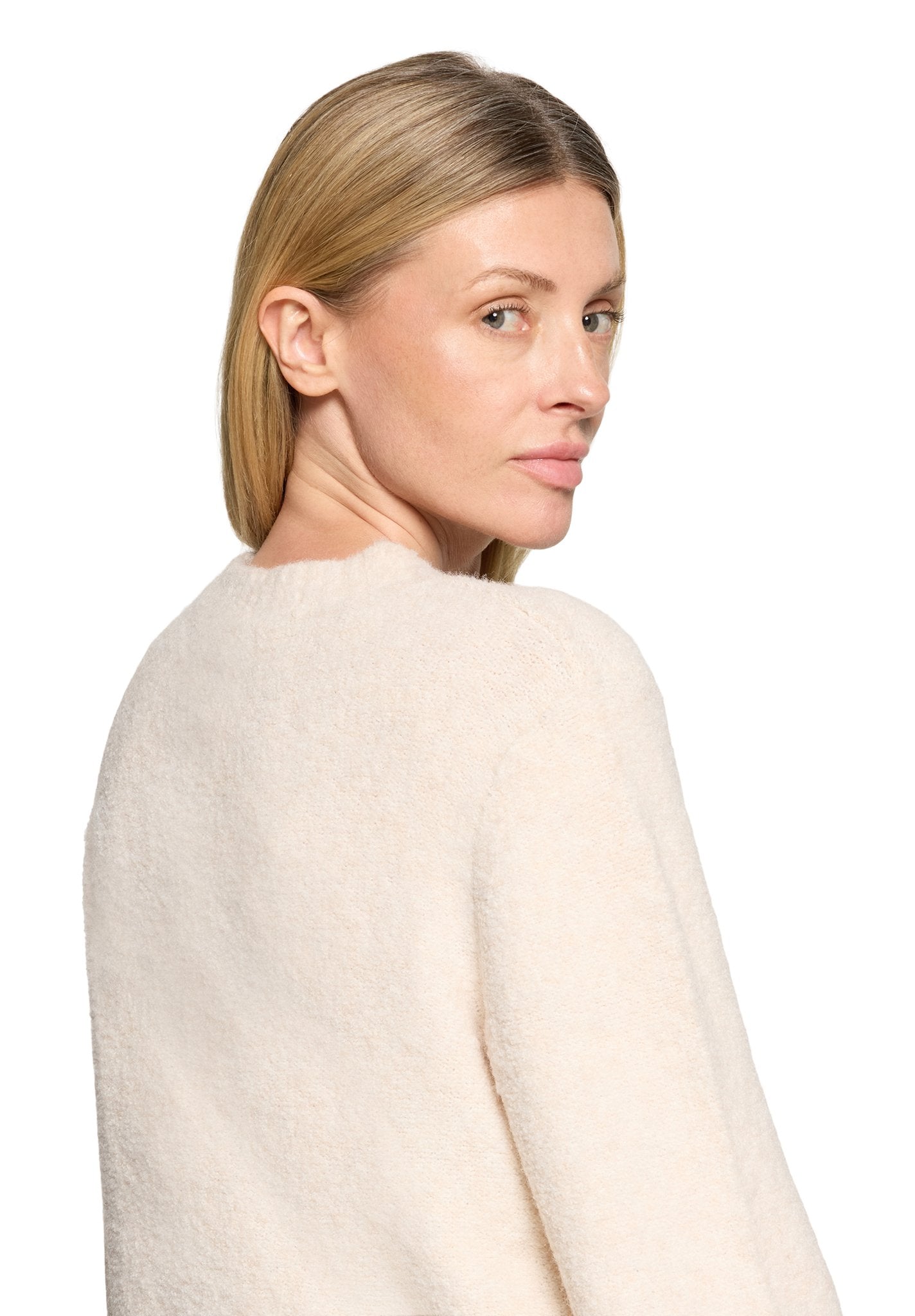 Betty & Co Damen Pullover Bright Cream Me