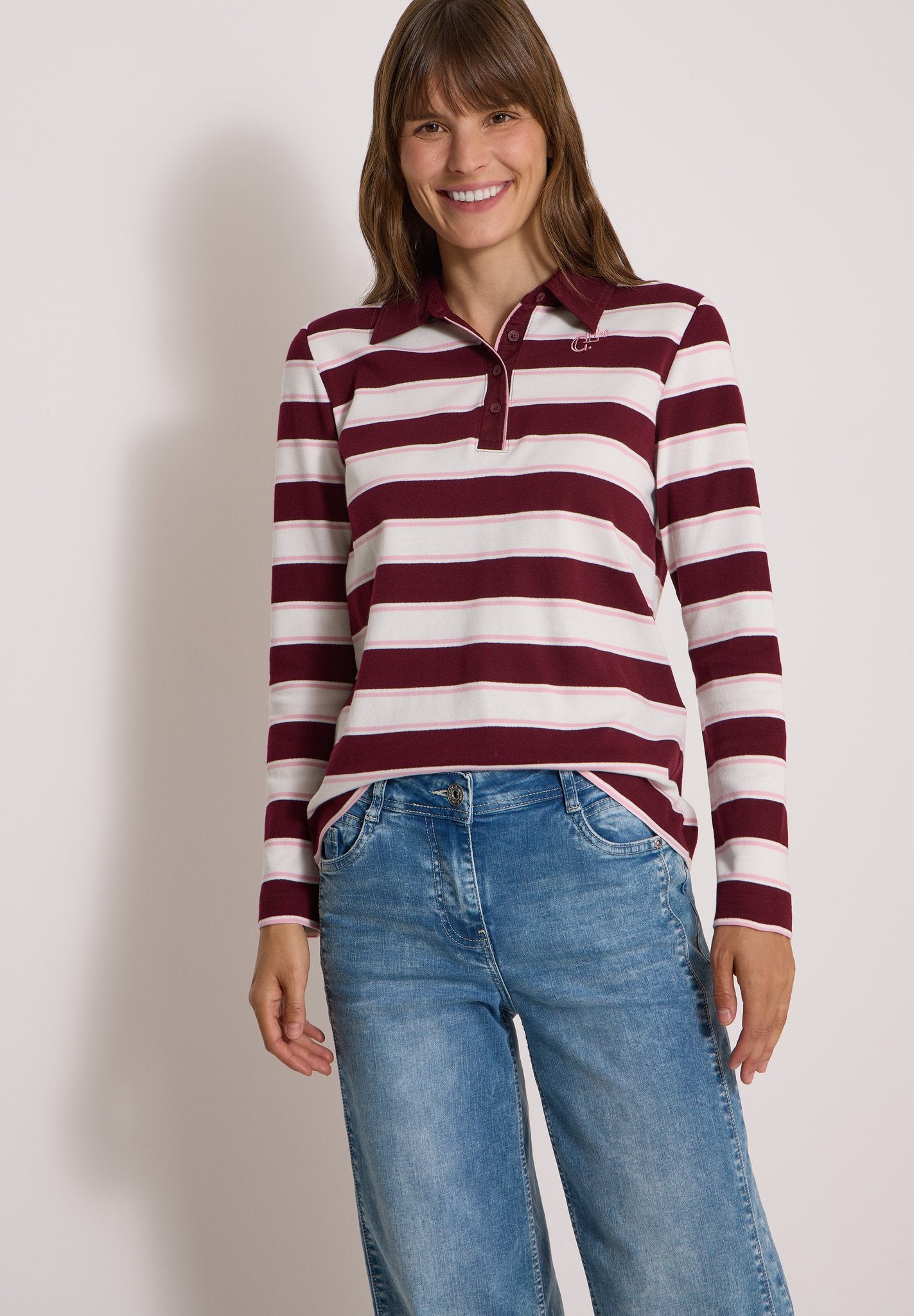 Cecil Damen T-Shirts Red Wine