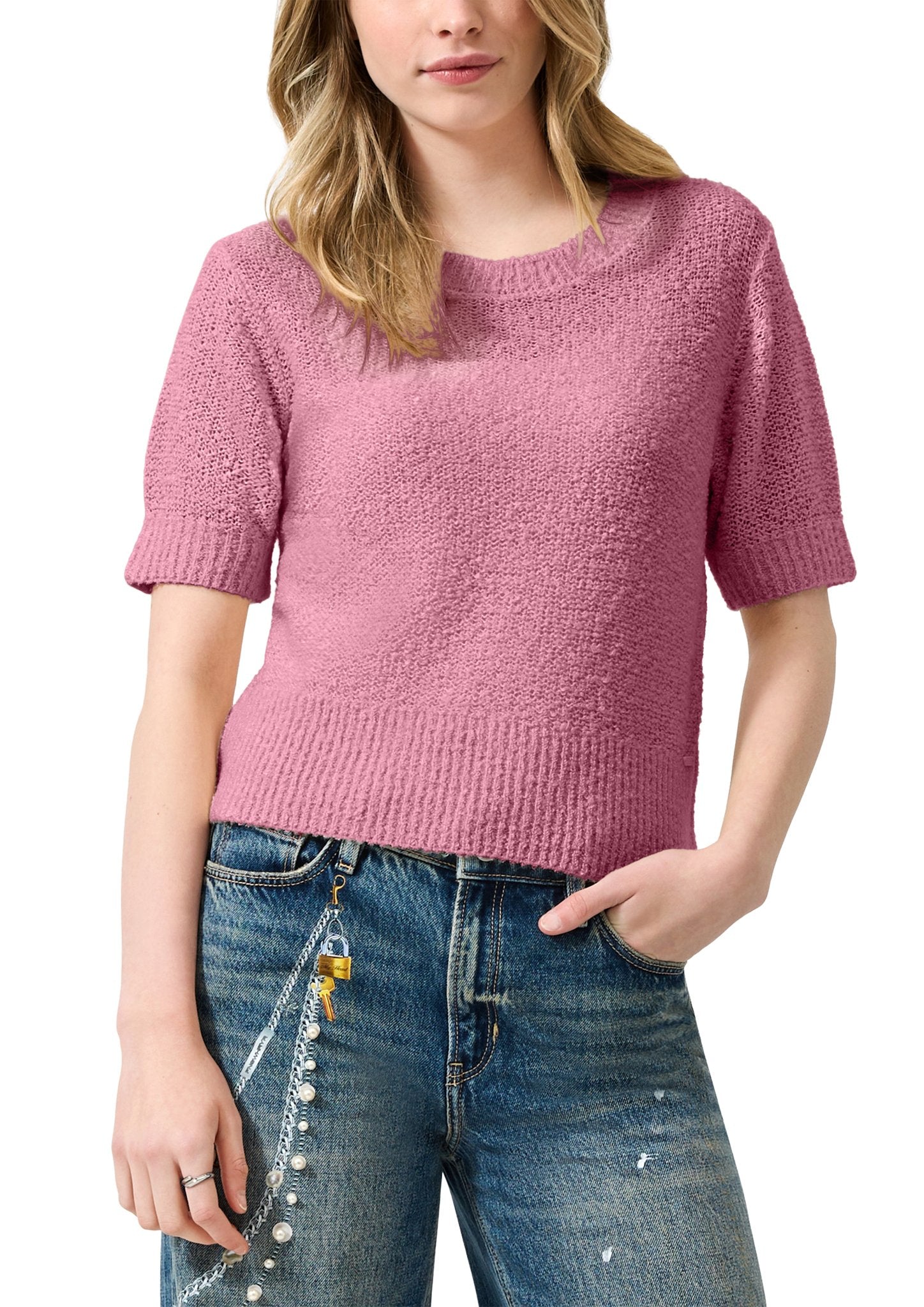 QS by S.Oliver Damen Pullover W Lilac/Pink