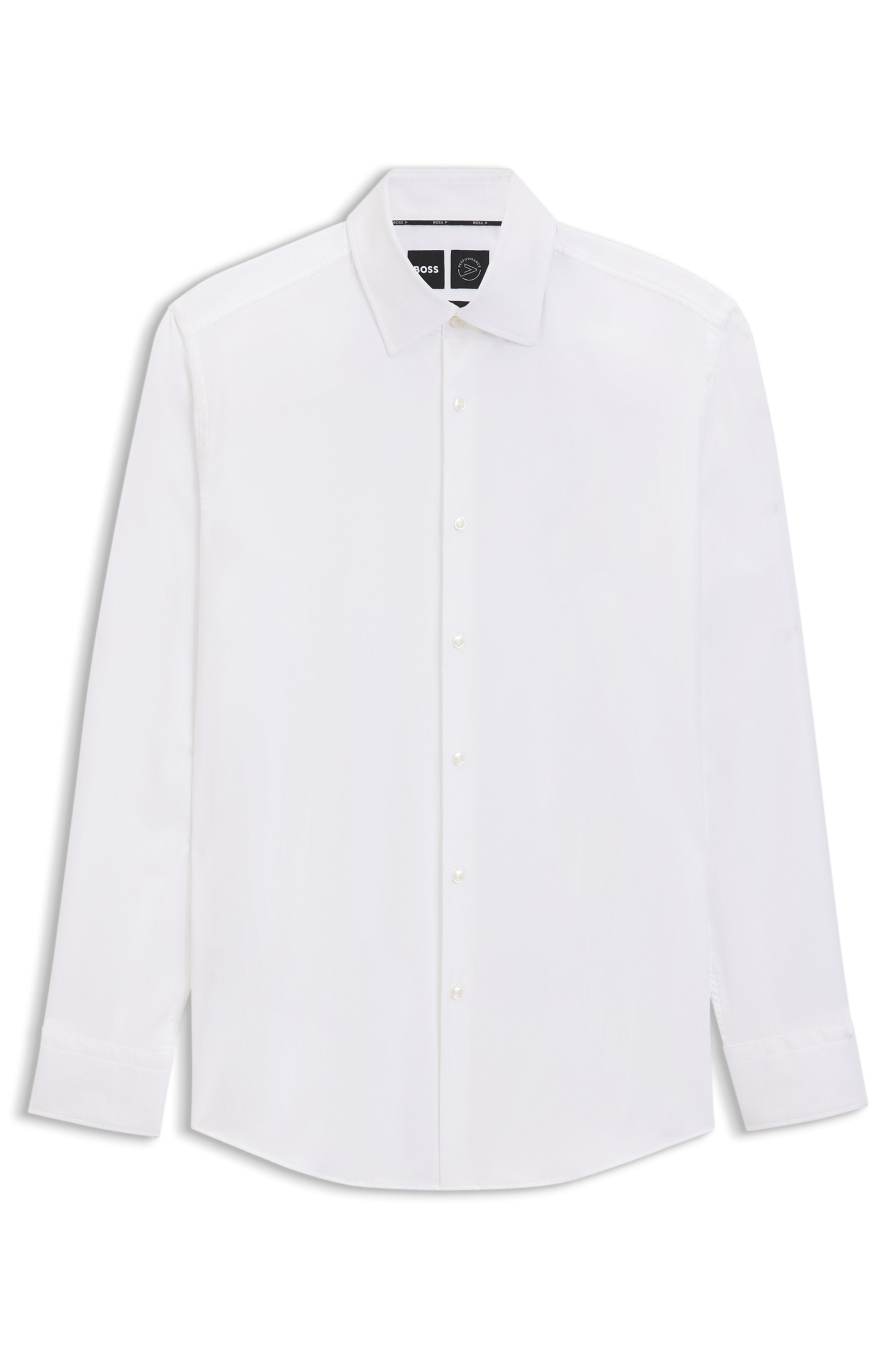 Boss Herren Hemden lang  White