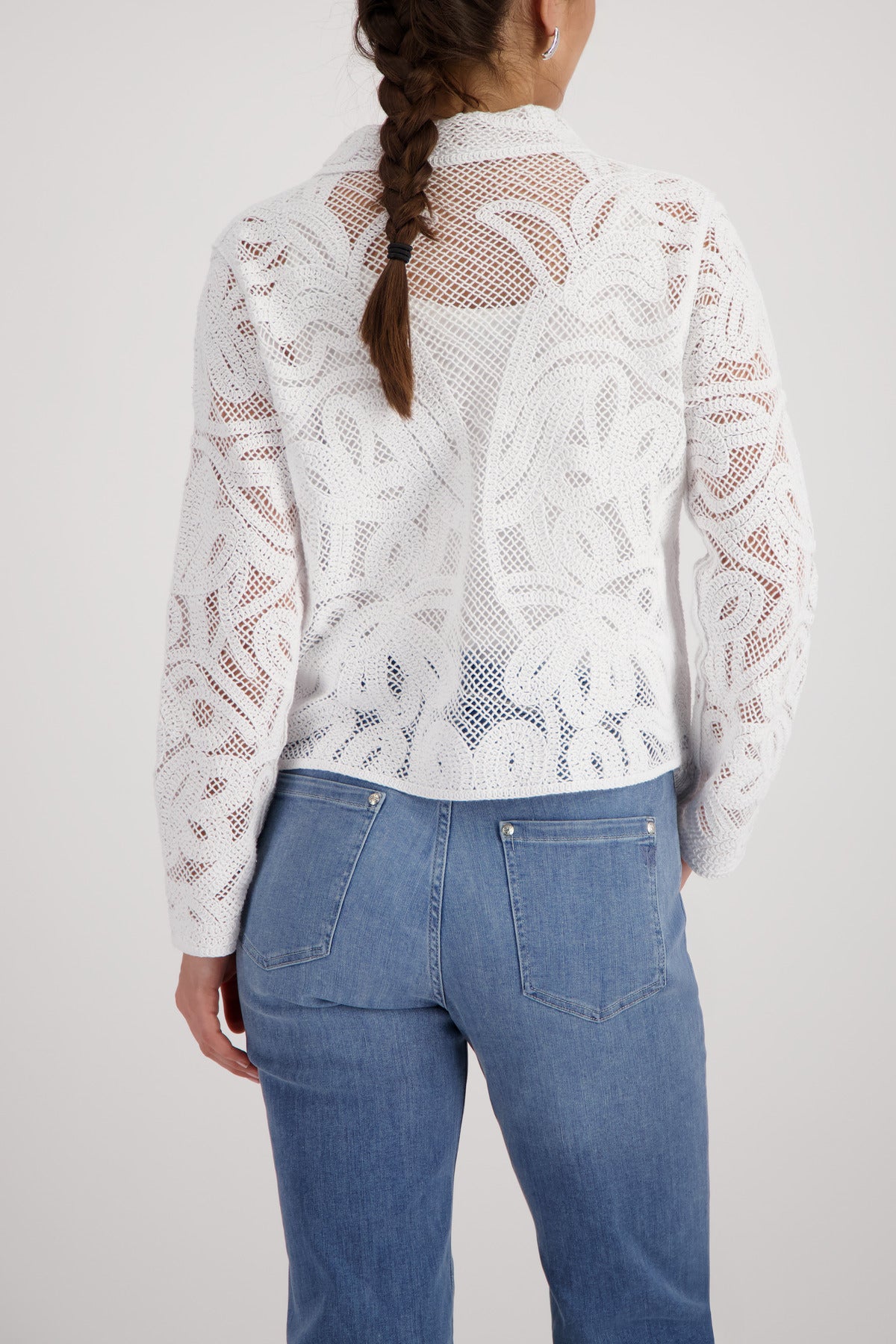 Monari Damen Strickjacken Cream