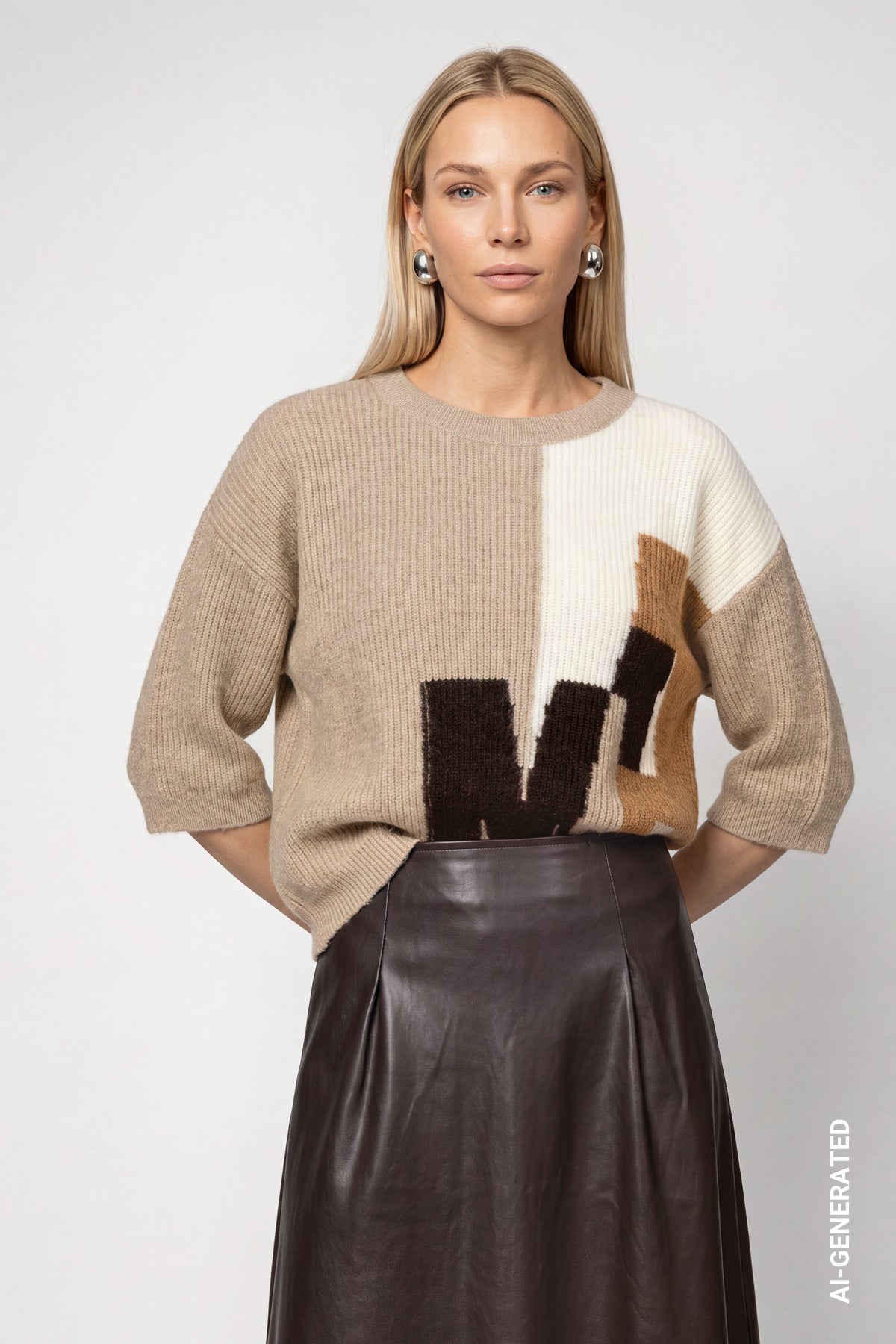 Monari Damen Pullover  Cappuccino