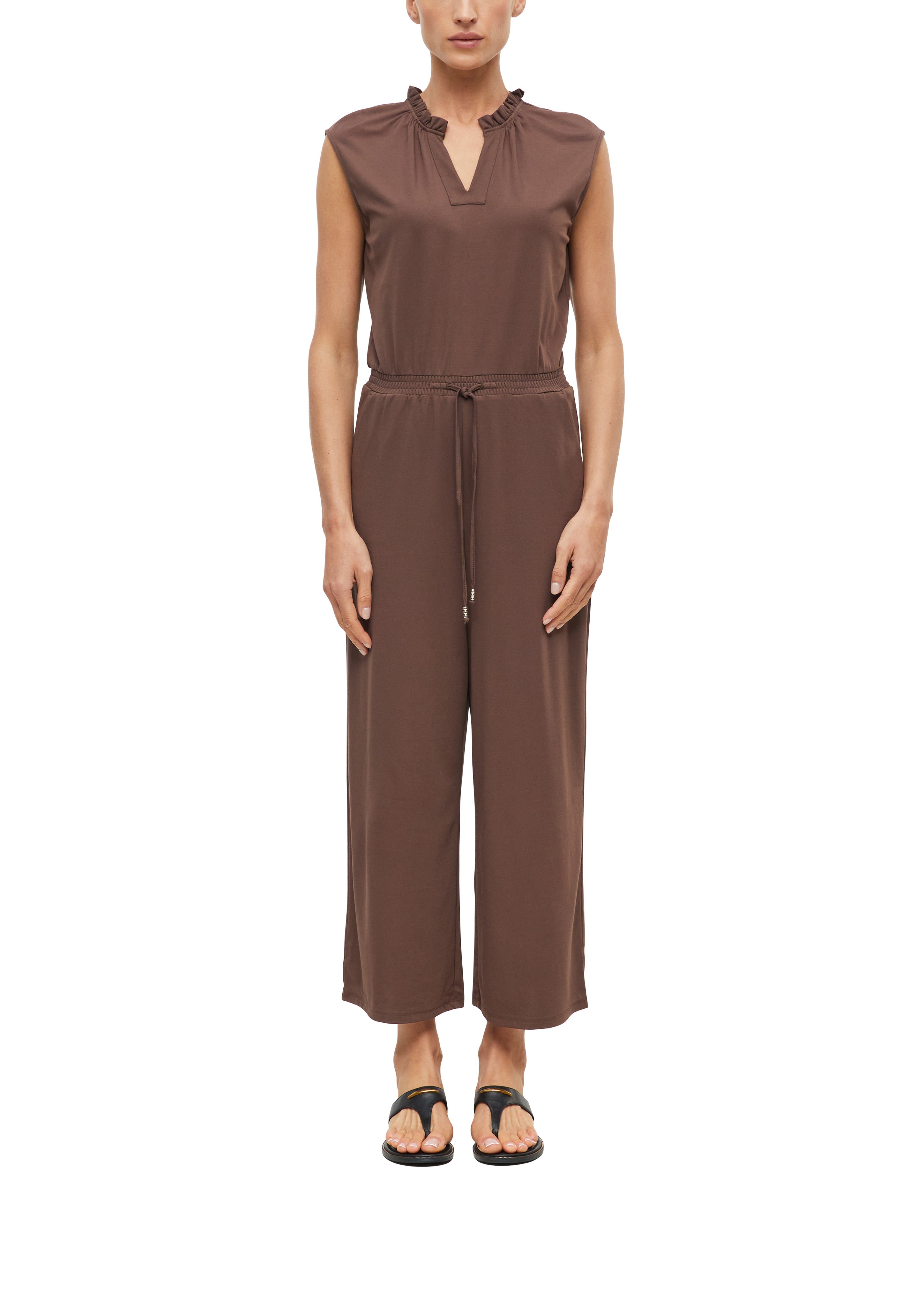 S. Oliver black Damen Jumpsuits Brown