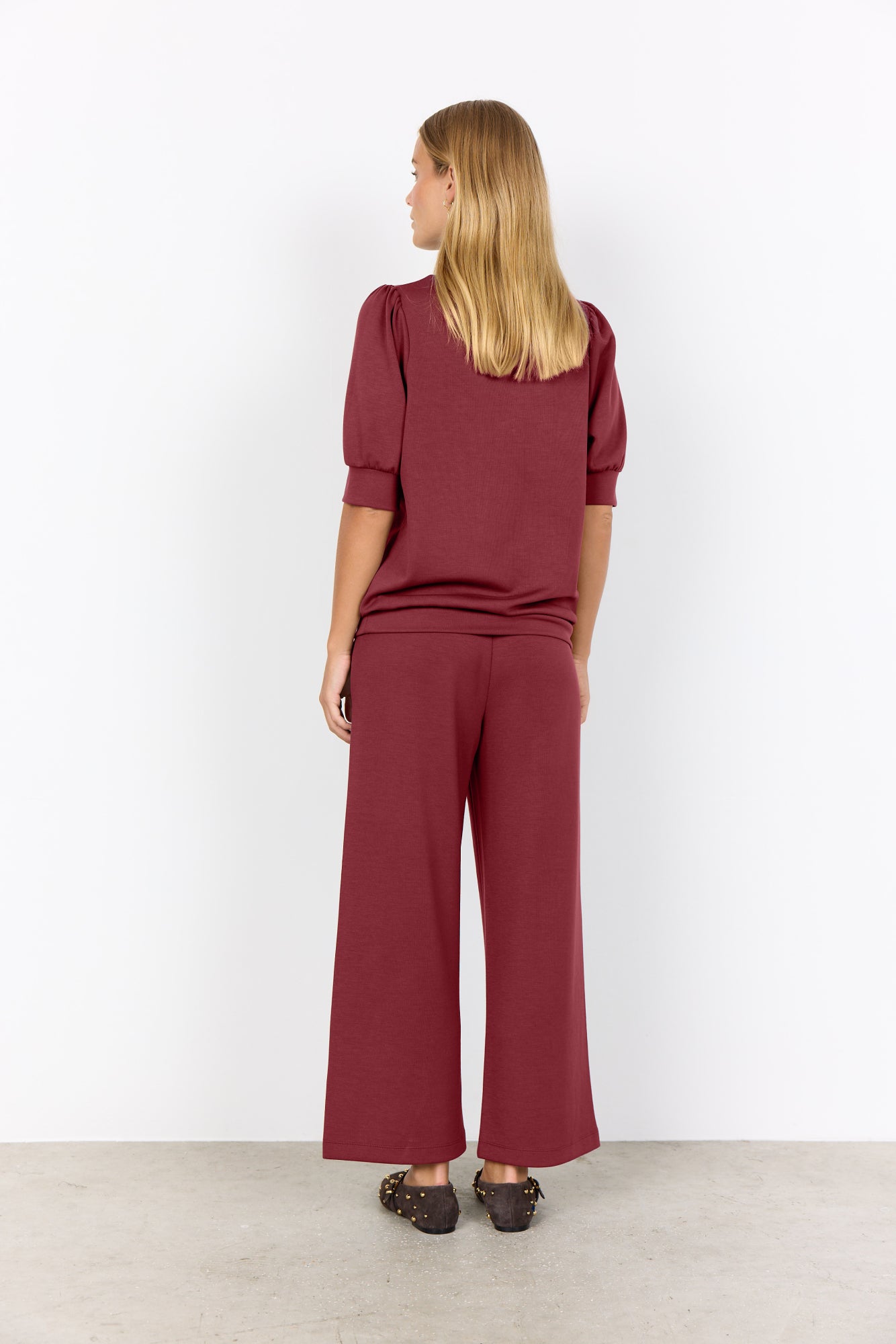 Soya Concept Damen Blusen kurz Oxblood Red