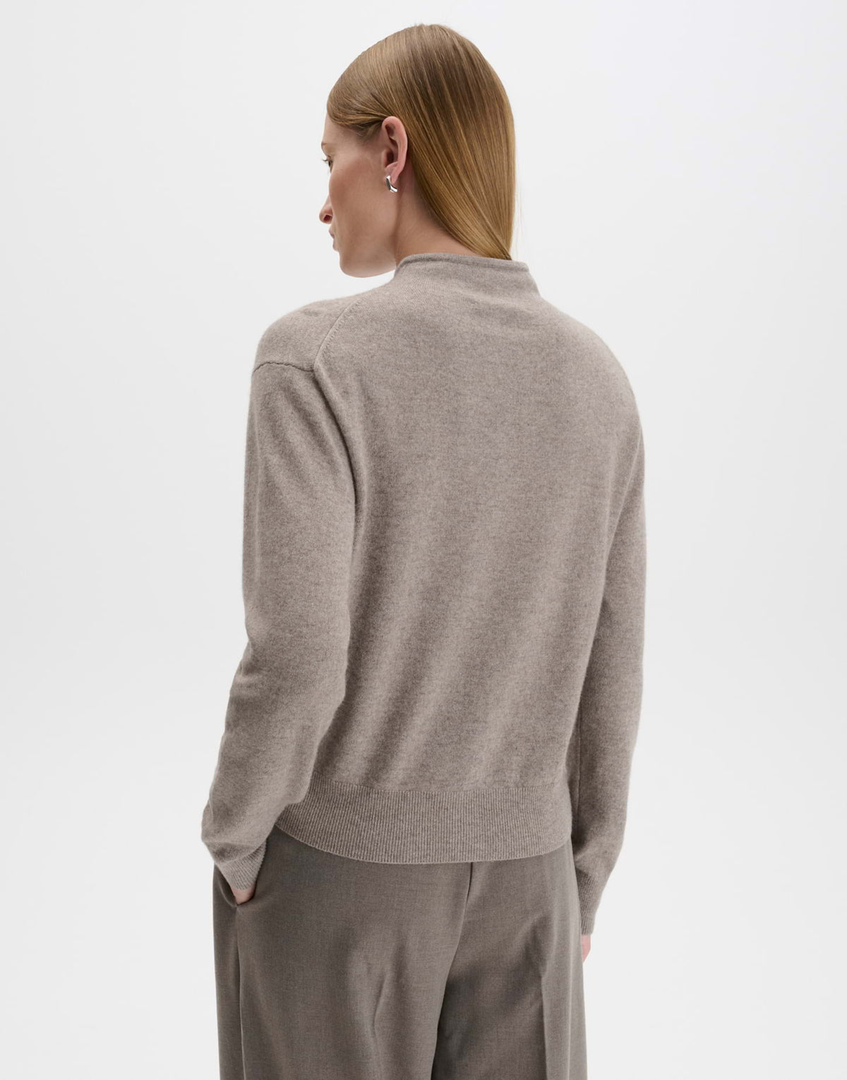 Someday Damen Pullover Taupewood Melan