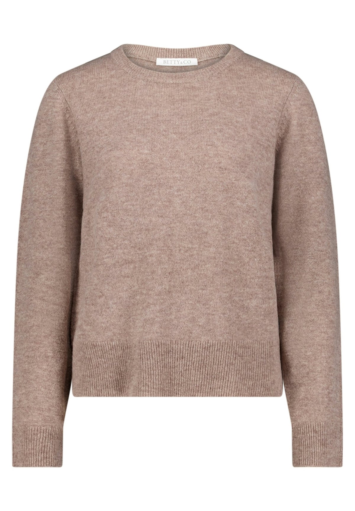 Betty & Co Damen Pullover Taupe Melange
