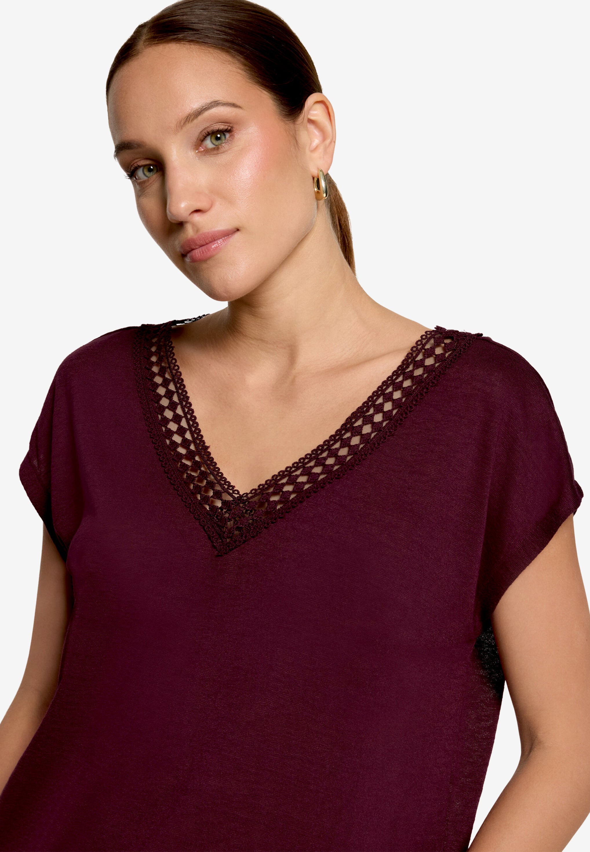 Zero Damen Tops Dark Aubergine