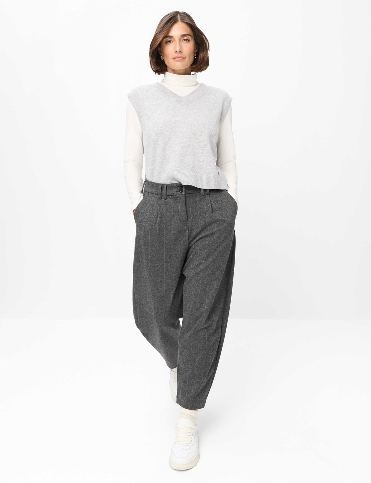 Brax Damen Hosen Smoke Grey