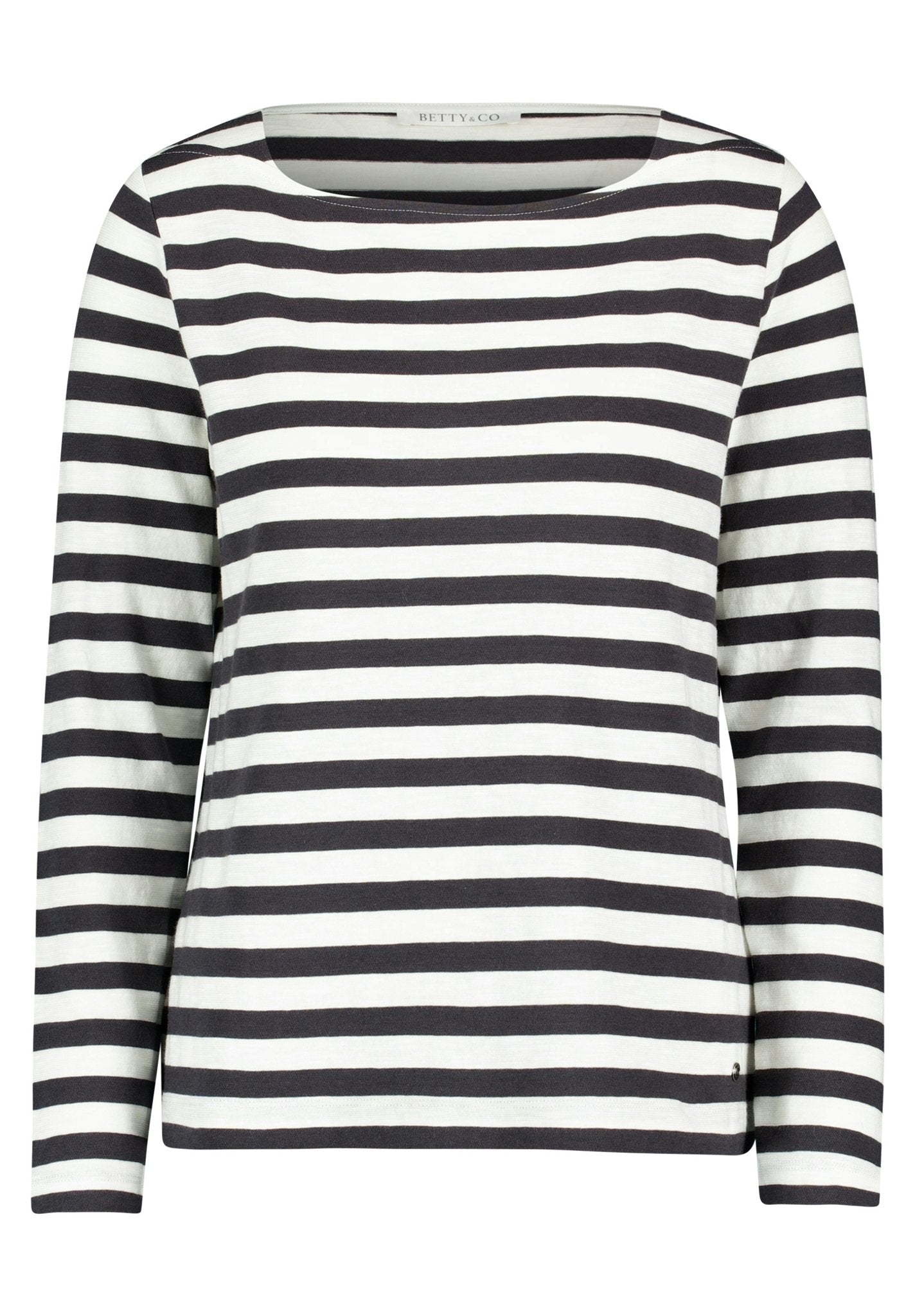 Betty & Co Damen T-Shirts Grey/Cream