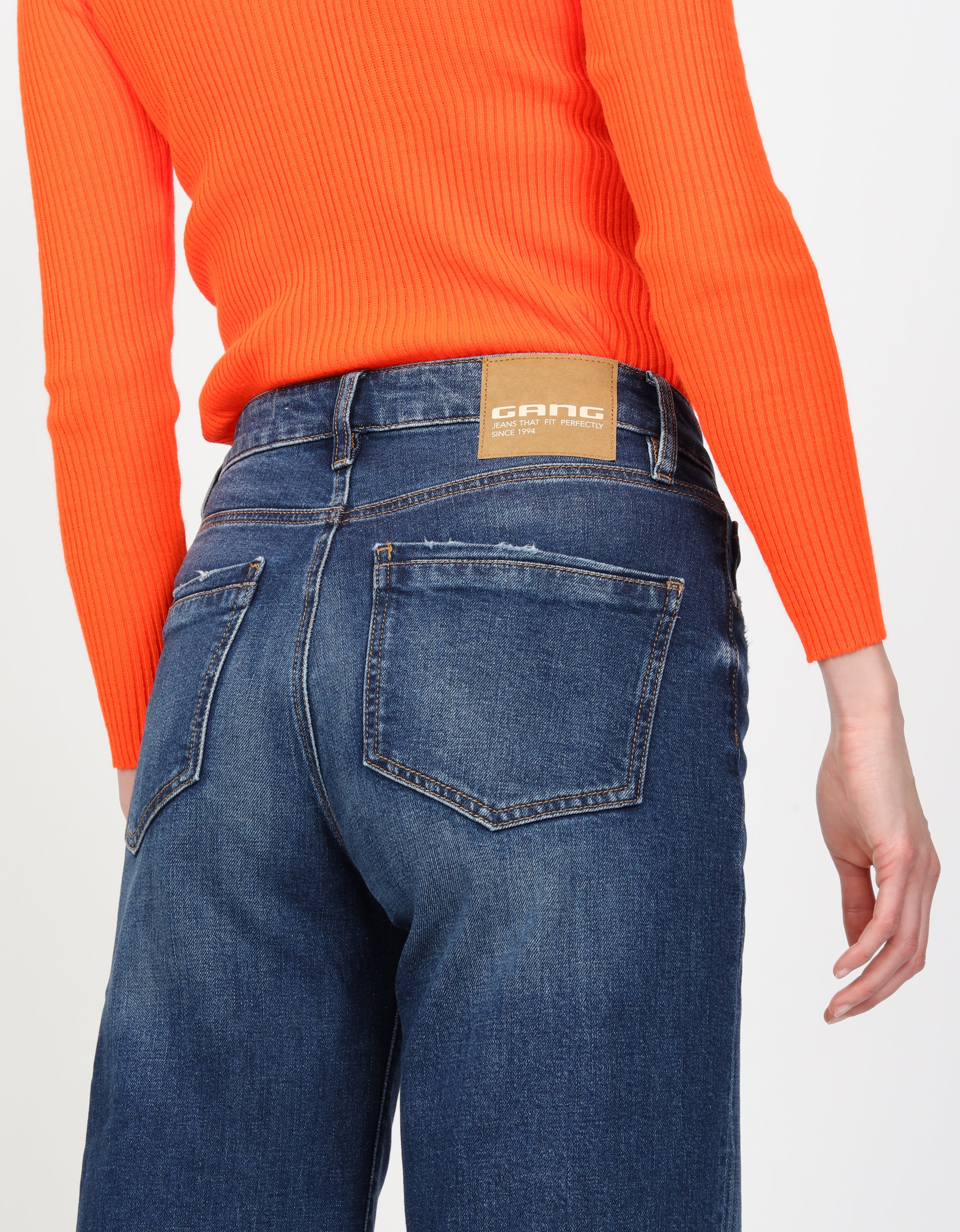 Gang Damen Jeans  Blue Destr