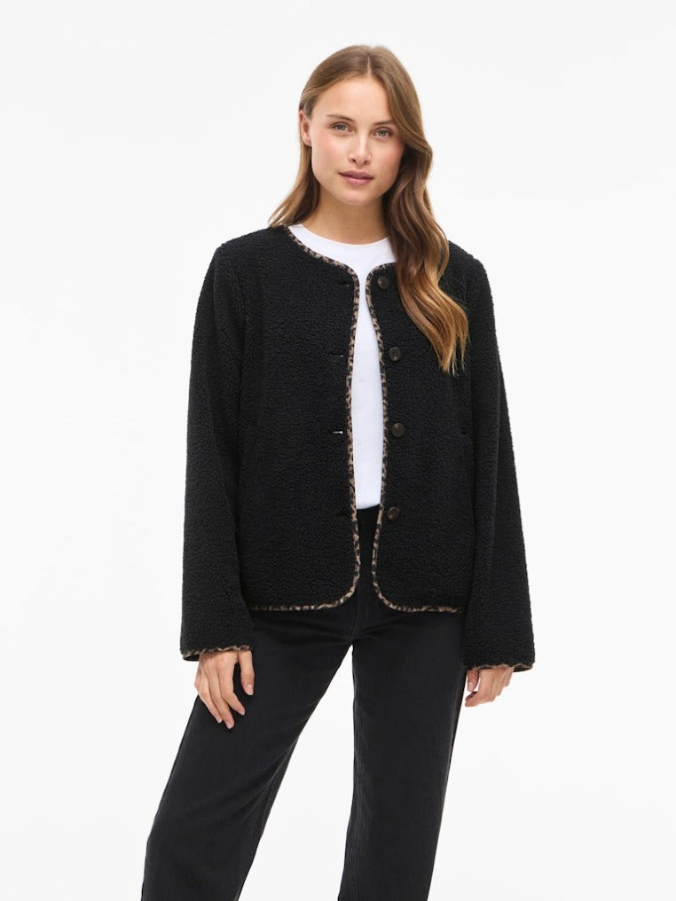Teddyfell Jacke - Black