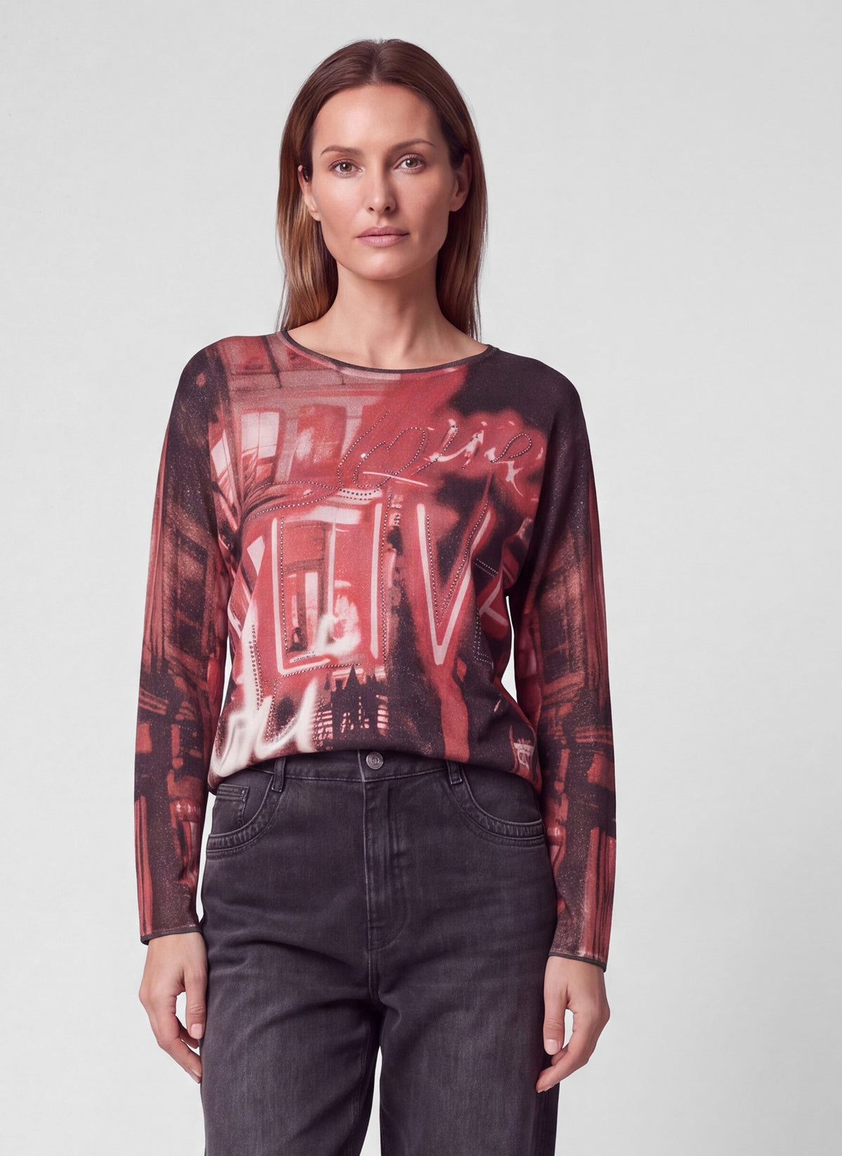 Rabe Damen Pullover Malve