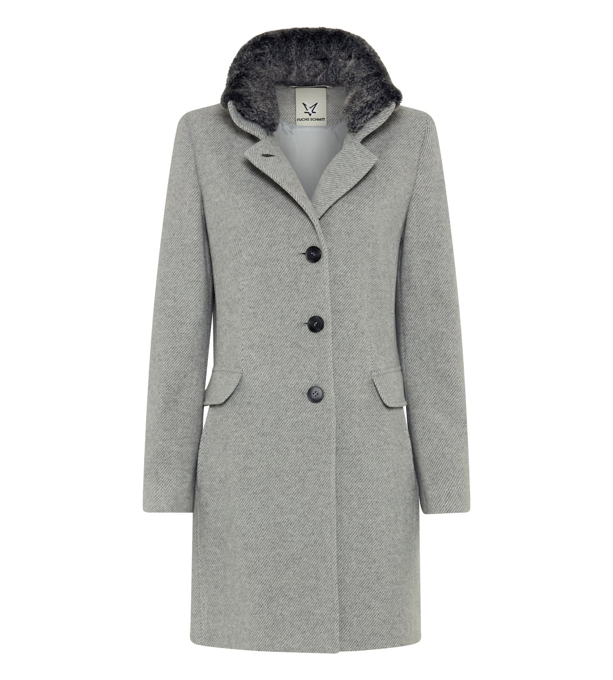 Fuchs & Schmitt Damen Mantel Dunkelgrau