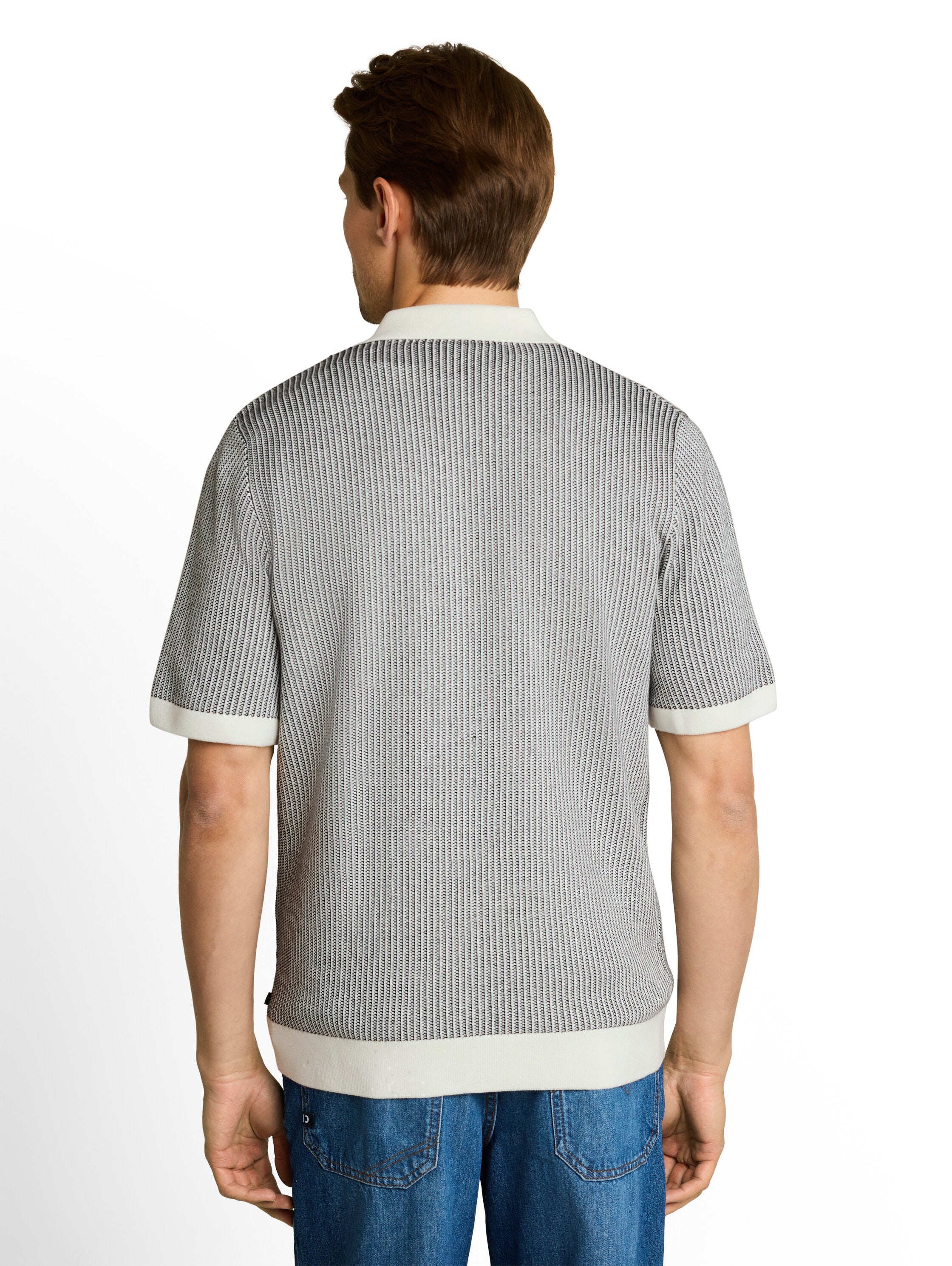 Tom Tailor denim Herren Pullover Black White Jac