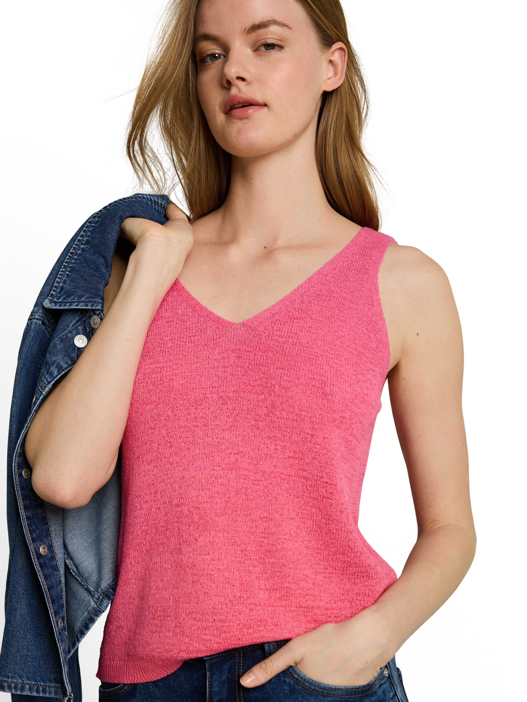 Tom Tailor denim Damen Pullover Soft Bright Pin