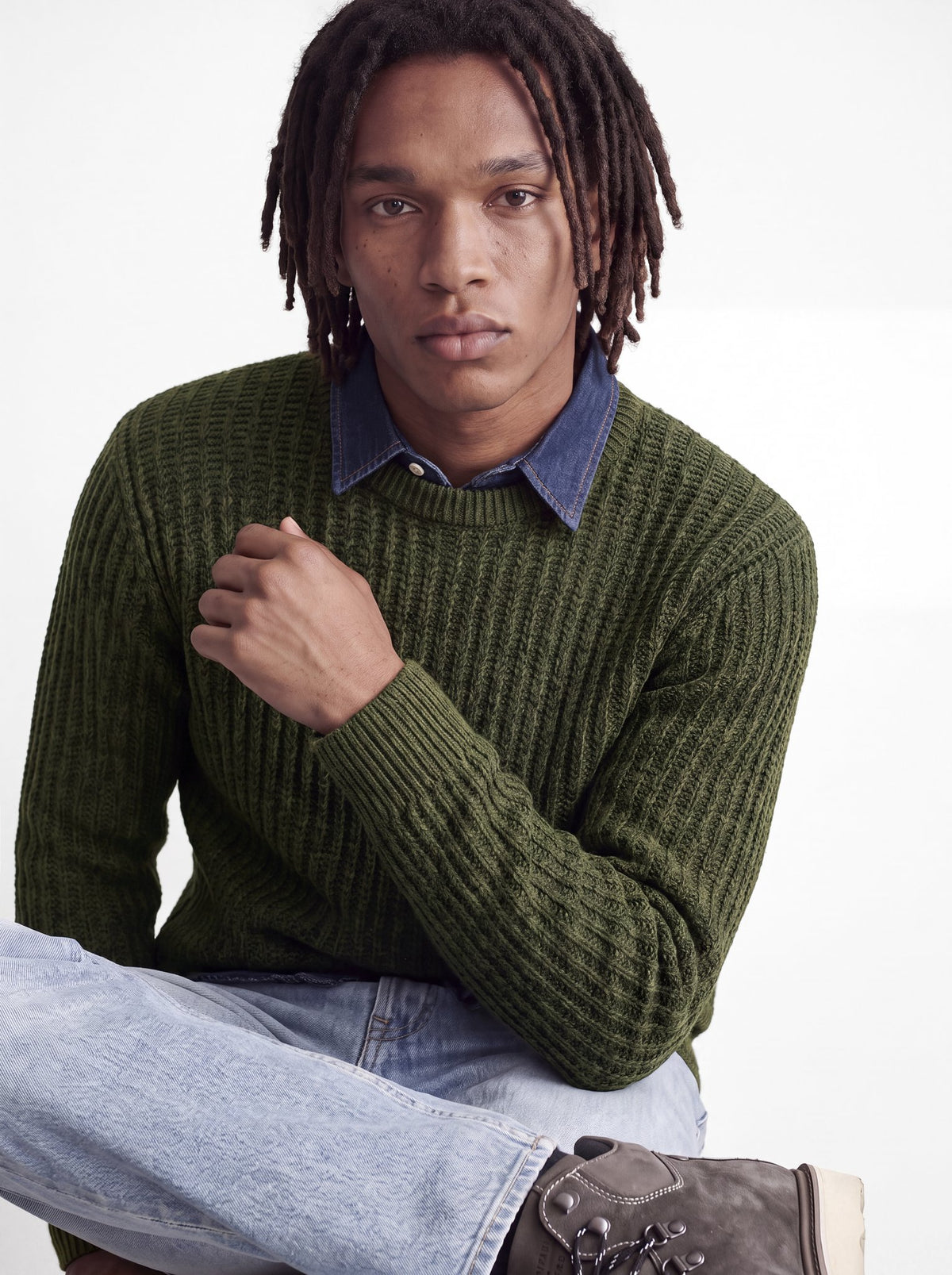 Jack & Jones Herren Pullover Forest Night/Tw