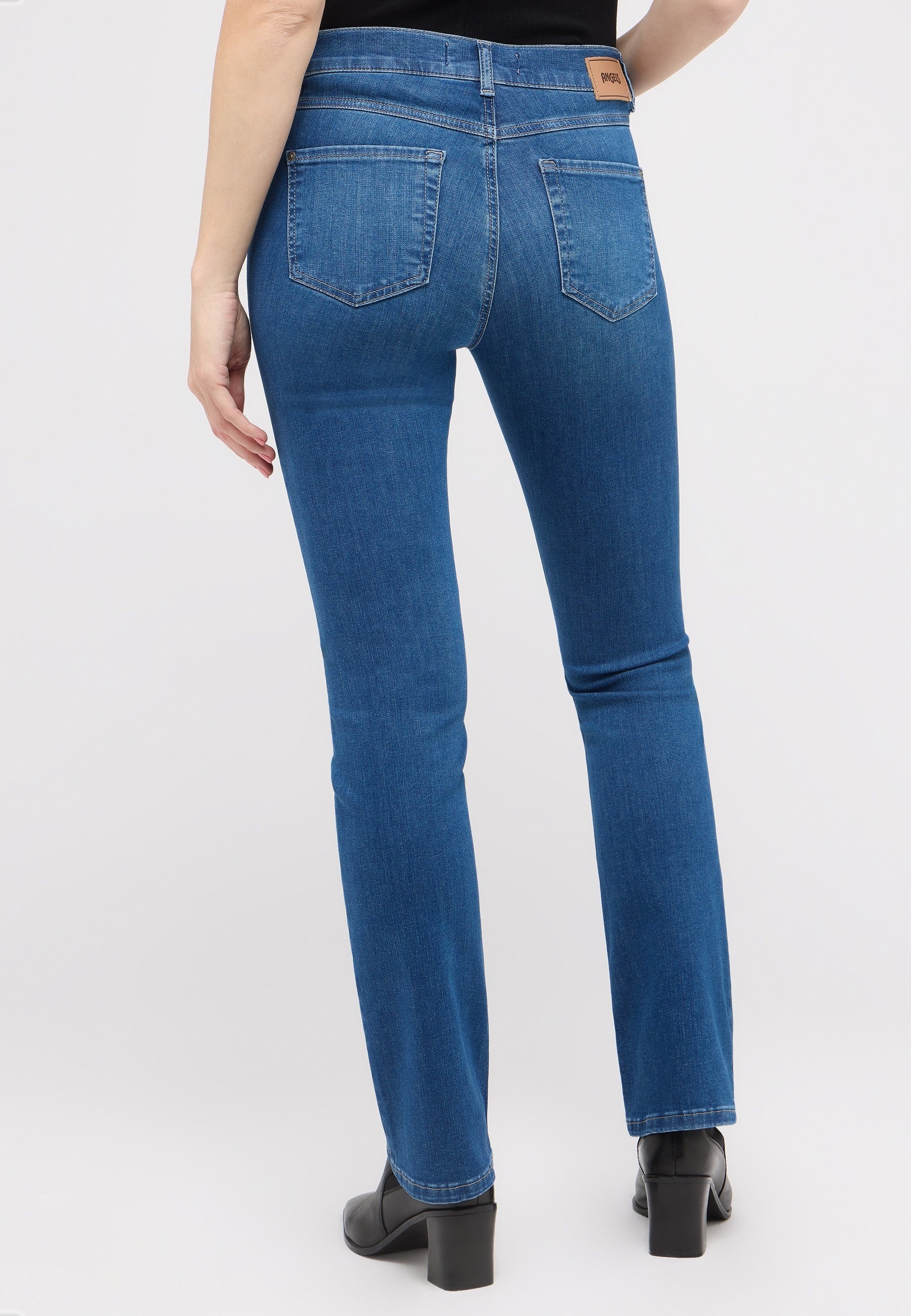 Angels Damen Jeans Mid Blue Us