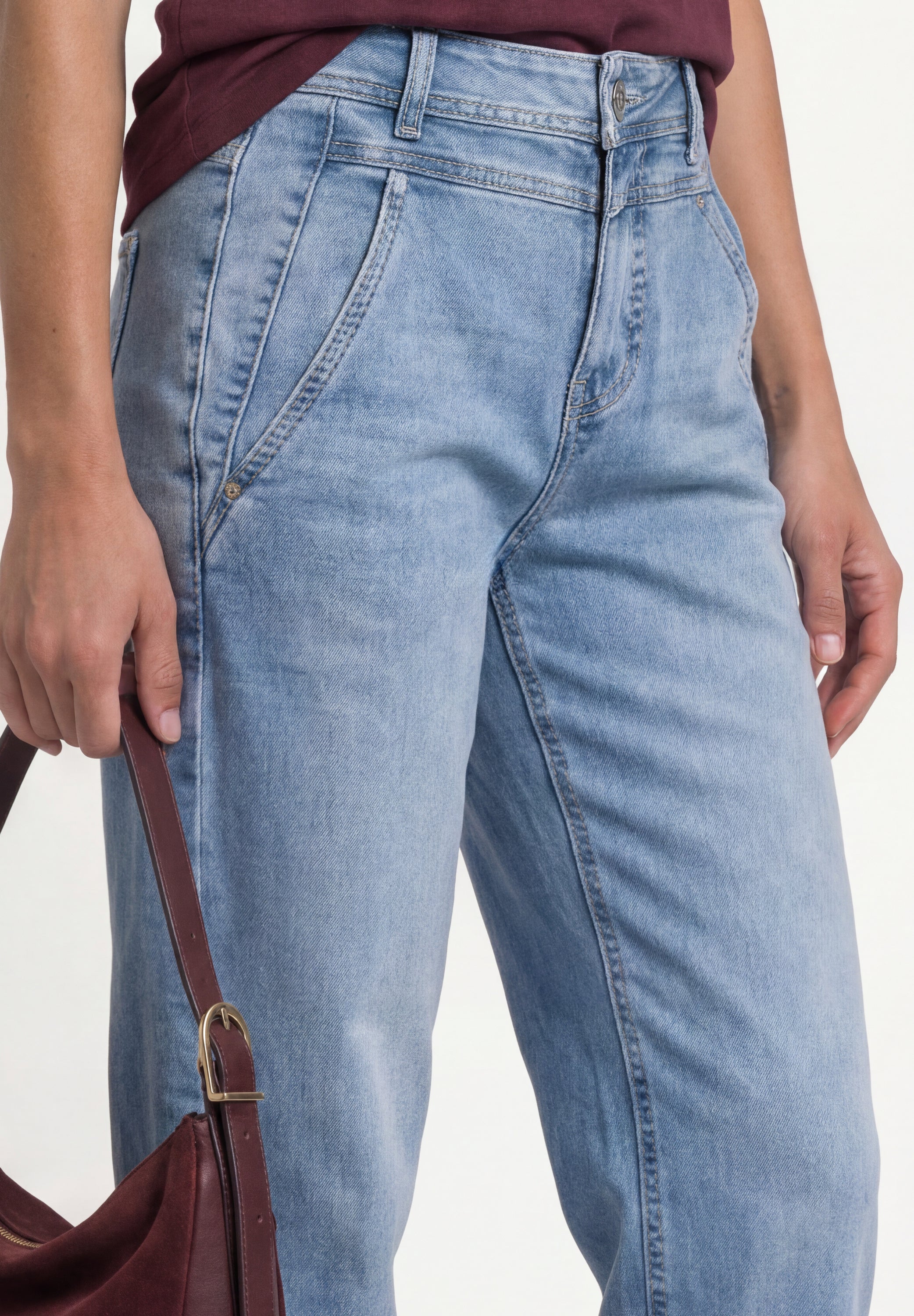 Street One Damen Hosen  Light Blu