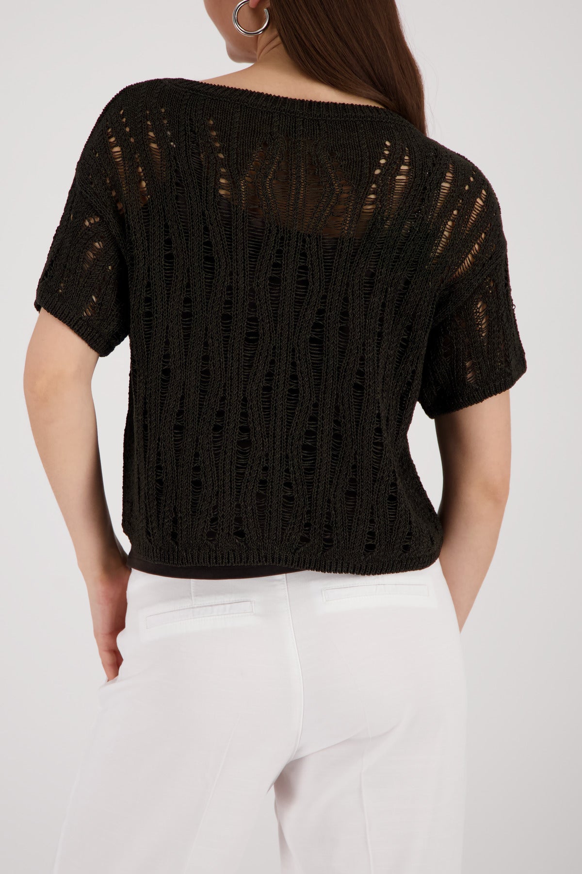 Monari Damen Pullover Coffee