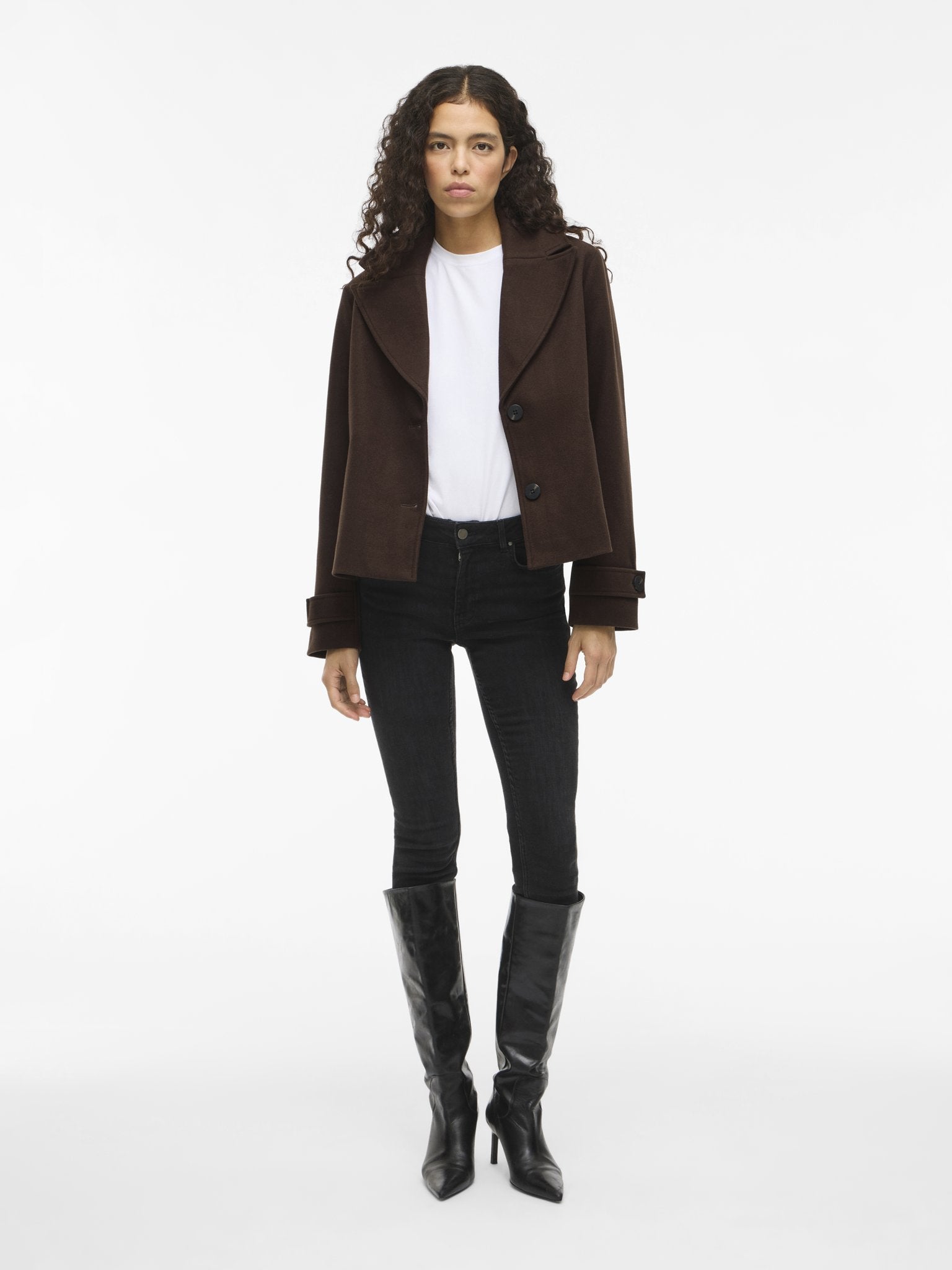 Vila Damen Jacken Coffee Bean