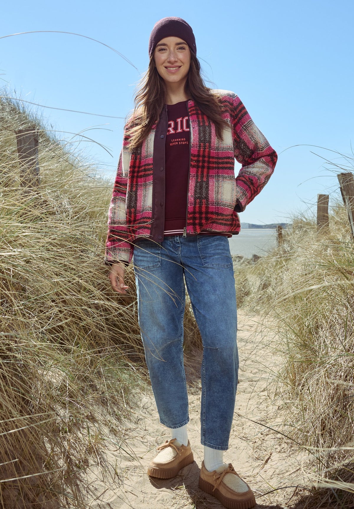 Cecil Damen Blazer  Berry Red