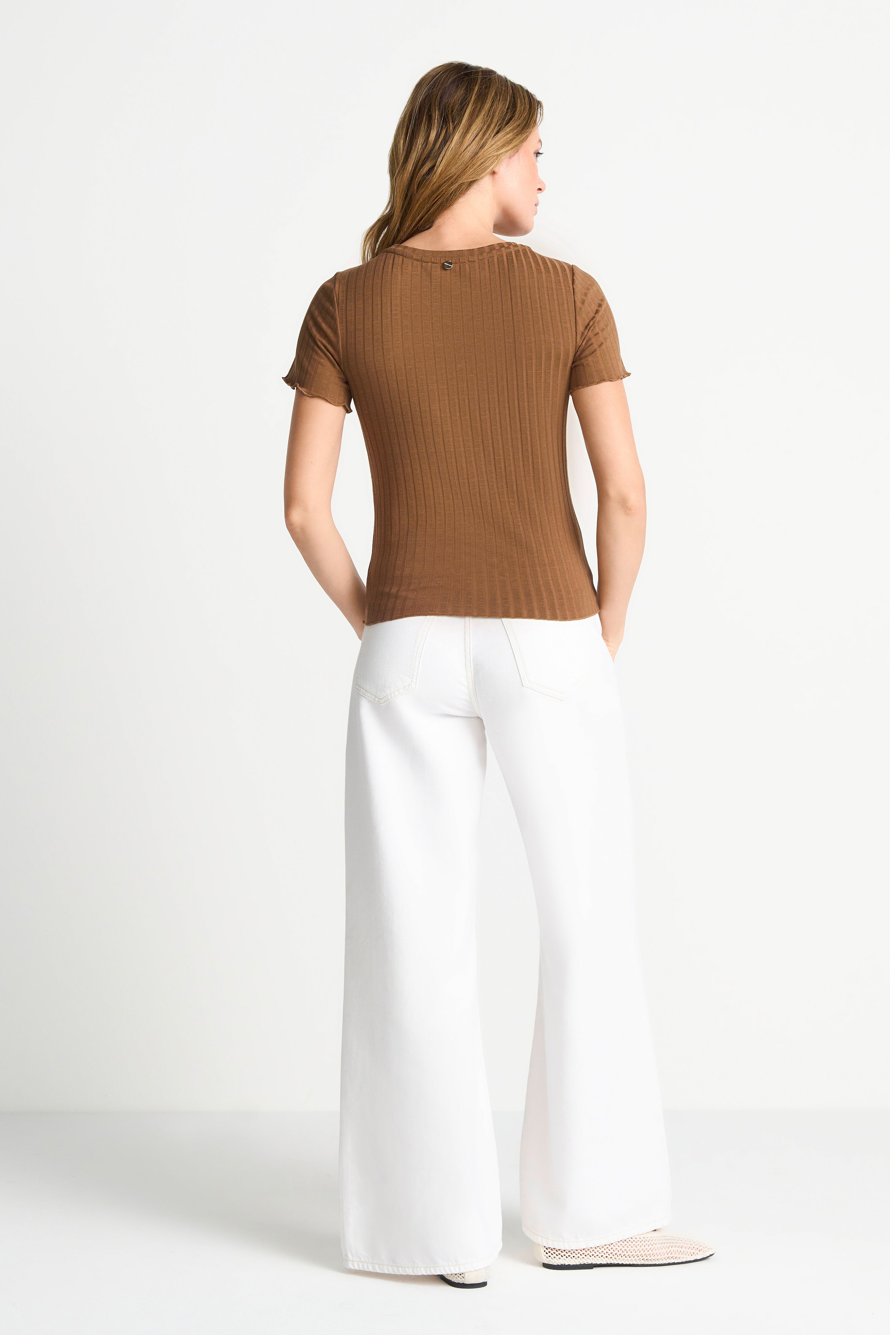 Rich & Royal Damen T-Shirts Coconut Bark