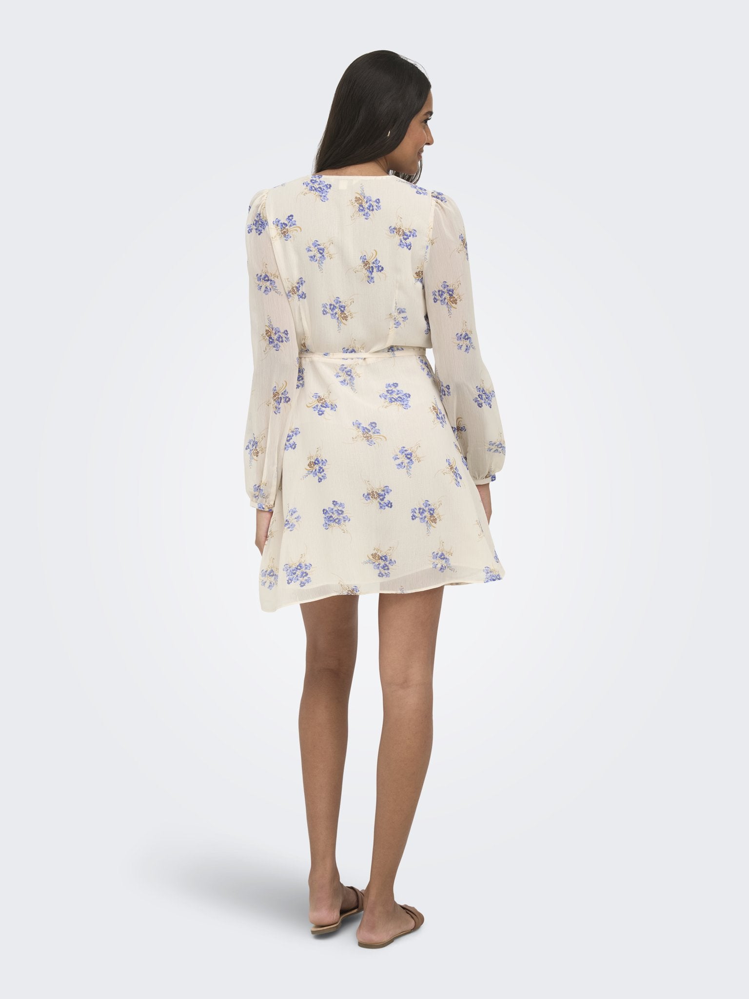 only Damen Kleider Cloud Dancer/Bl