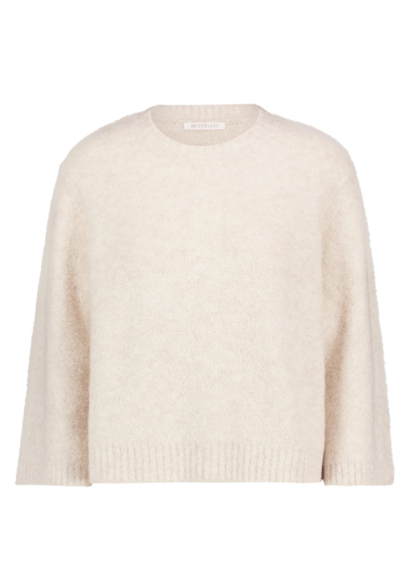 Betty & Co Damen Pullover Bright Cream Me